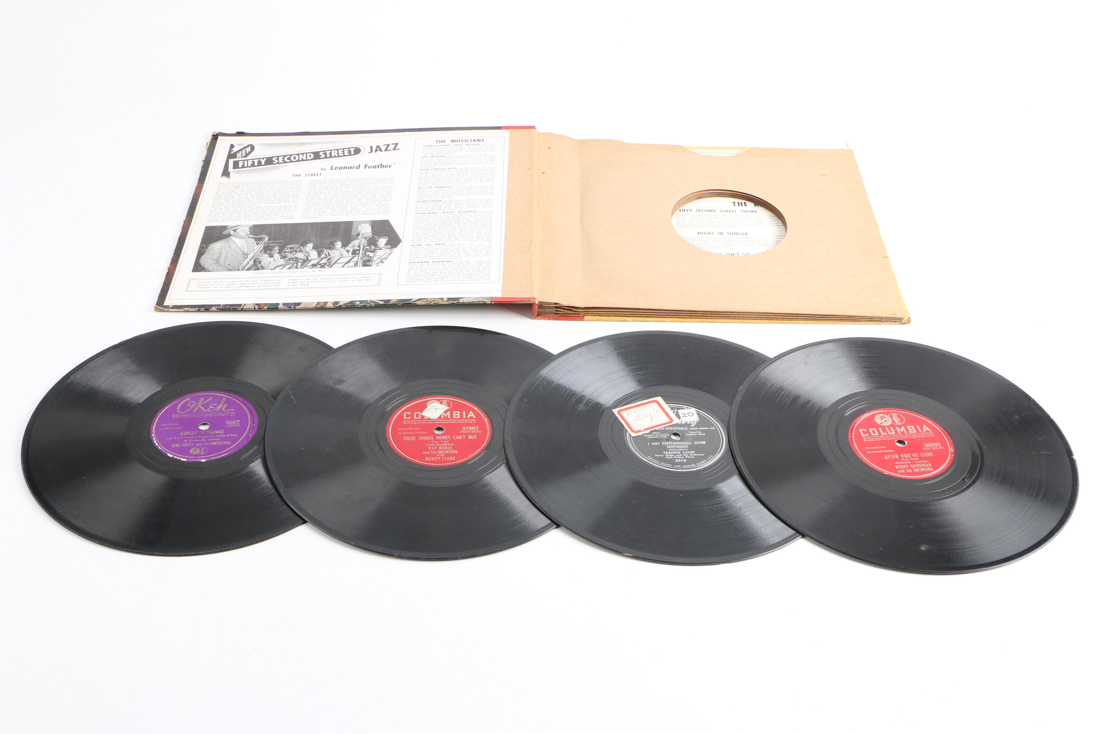 Bing Crosby, "New 52nd Street Jazz" and Other Records with Album Binders