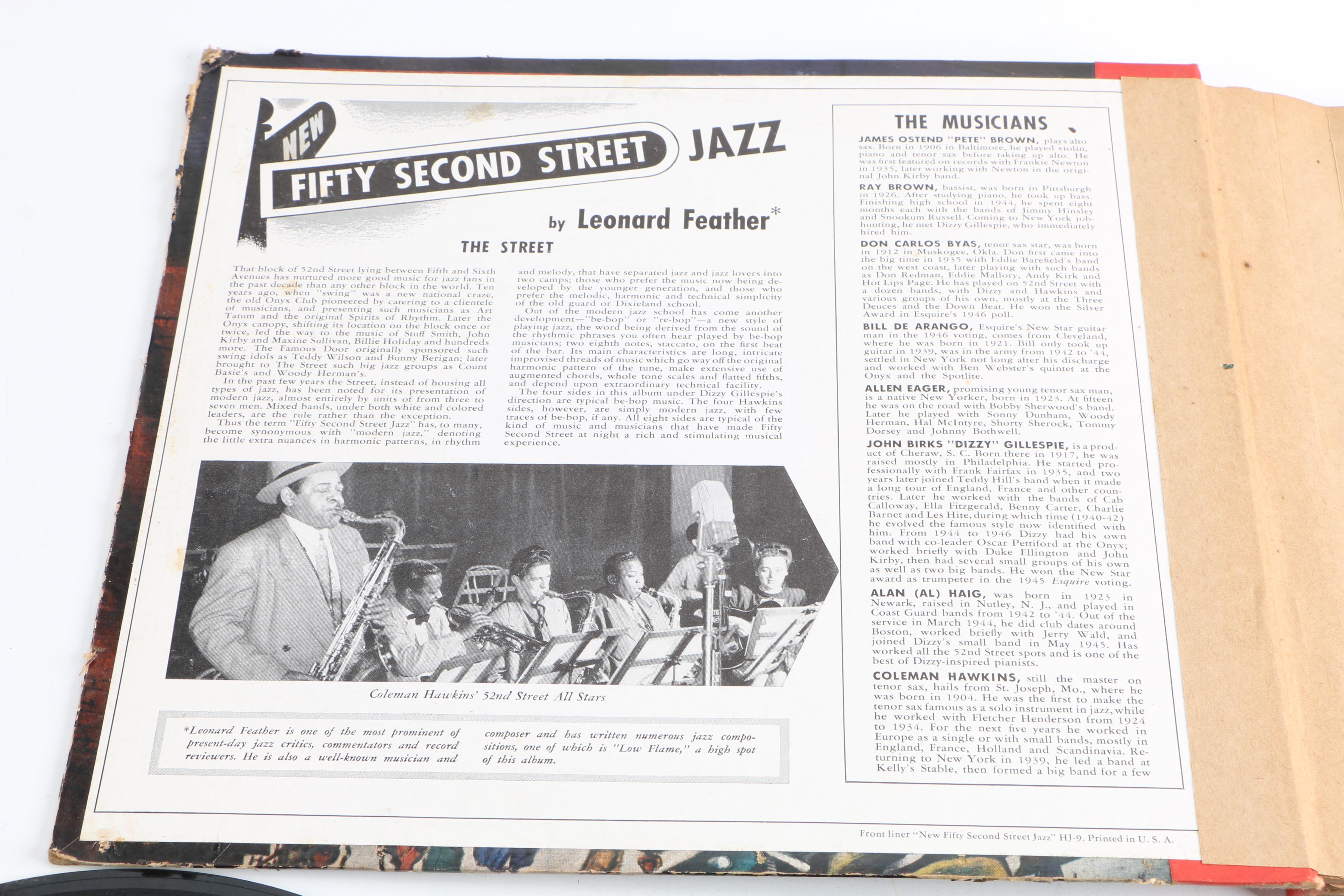Bing Crosby, "New 52nd Street Jazz" and Other Records with Album Binders