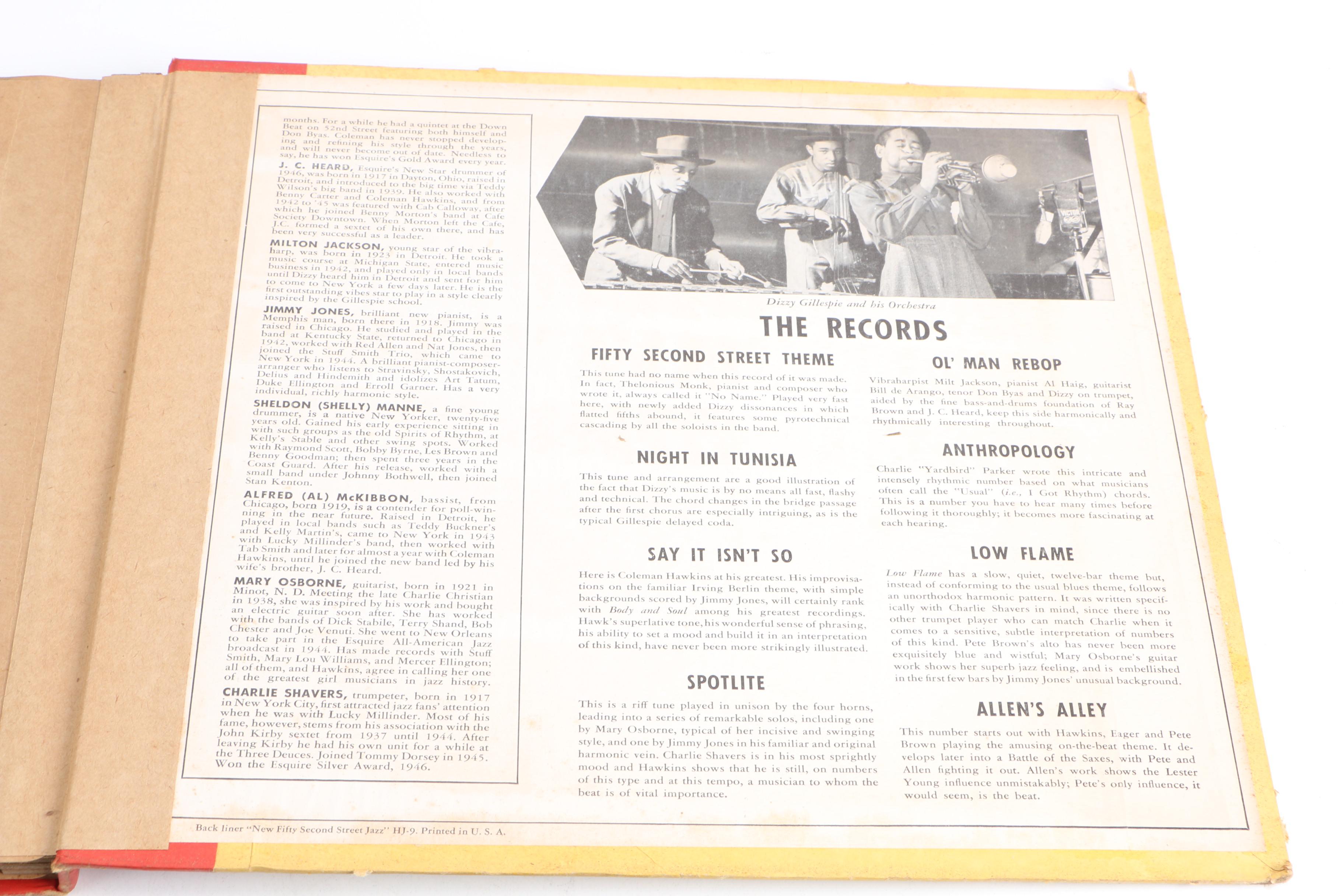 Bing Crosby, "New 52nd Street Jazz" and Other Records with Album Binders
