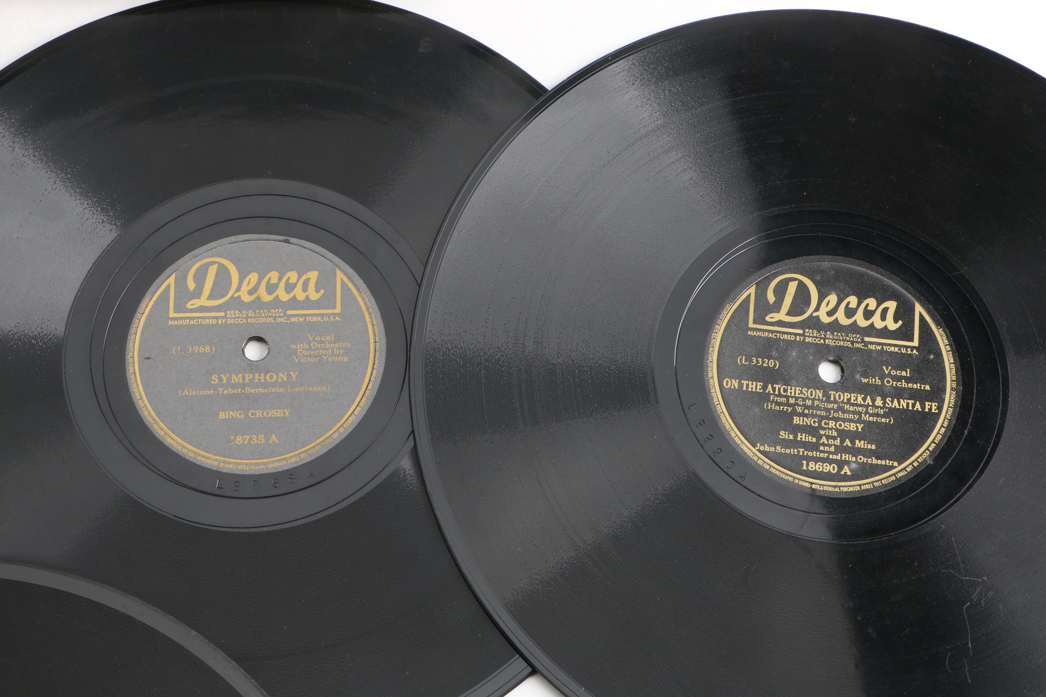 Bing Crosby, "New 52nd Street Jazz" and Other Records with Album Binders