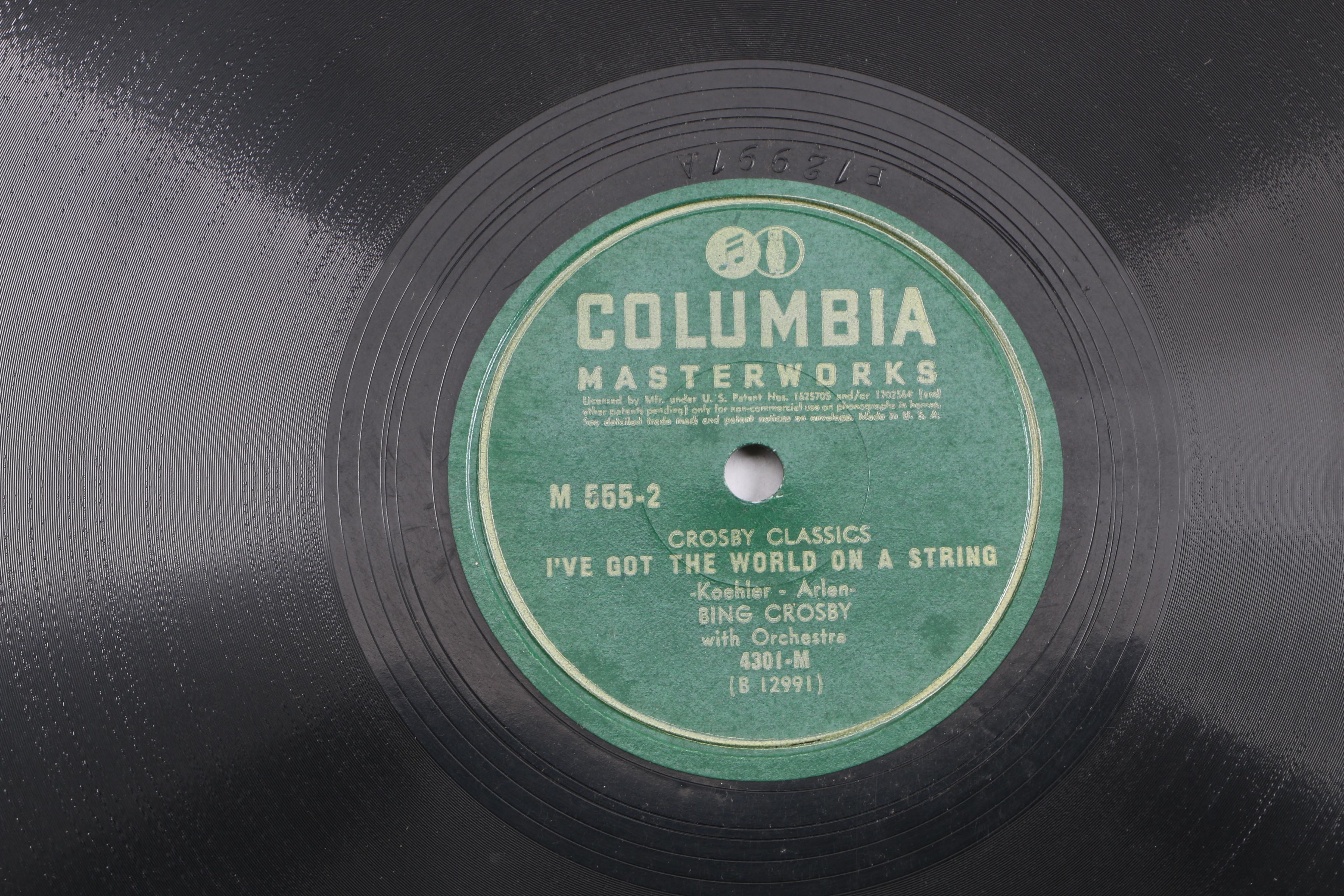 Bing Crosby, "New 52nd Street Jazz" and Other Records with Album Binders