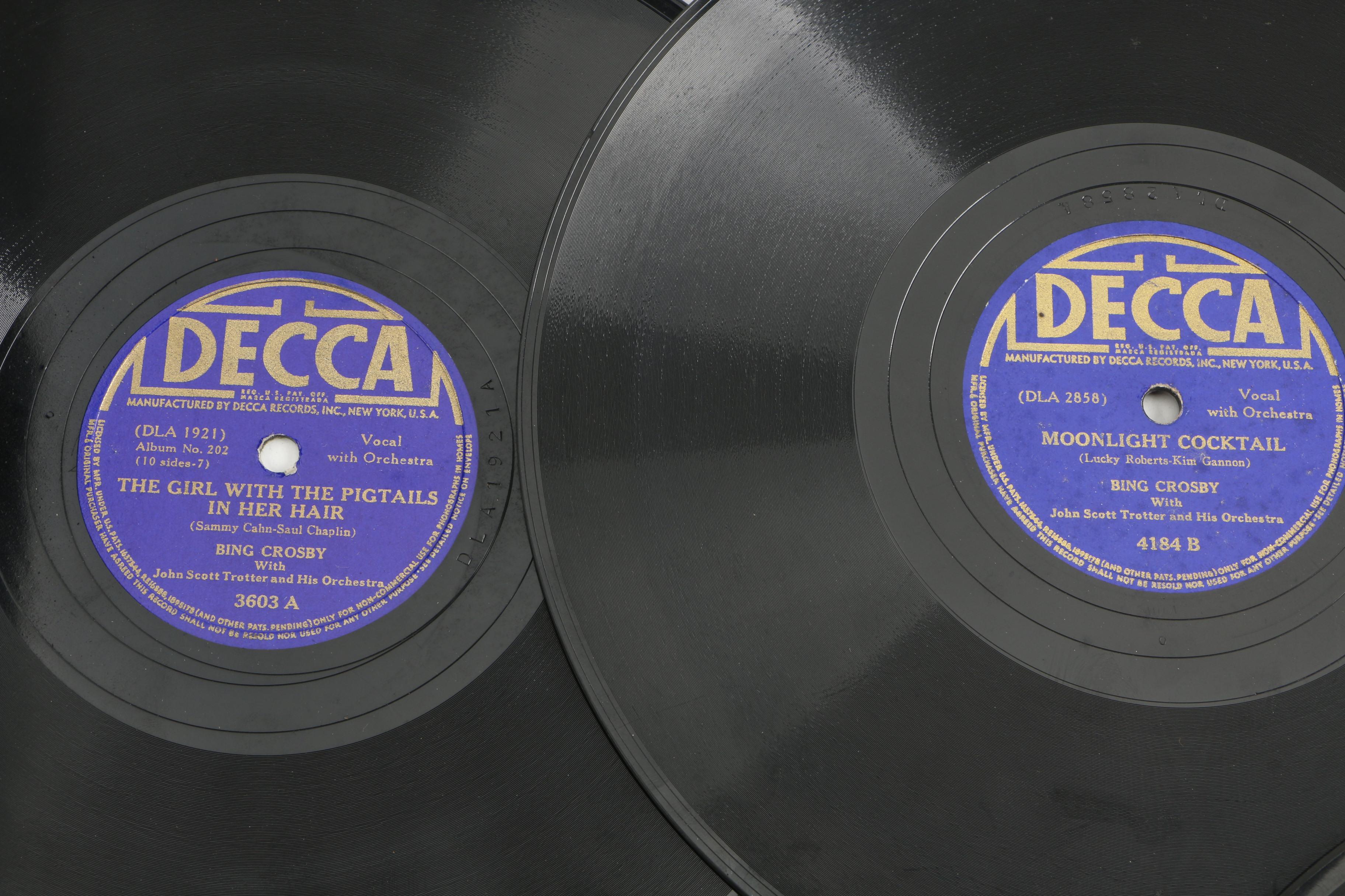 Bing Crosby, "New 52nd Street Jazz" and Other Records with Album Binders