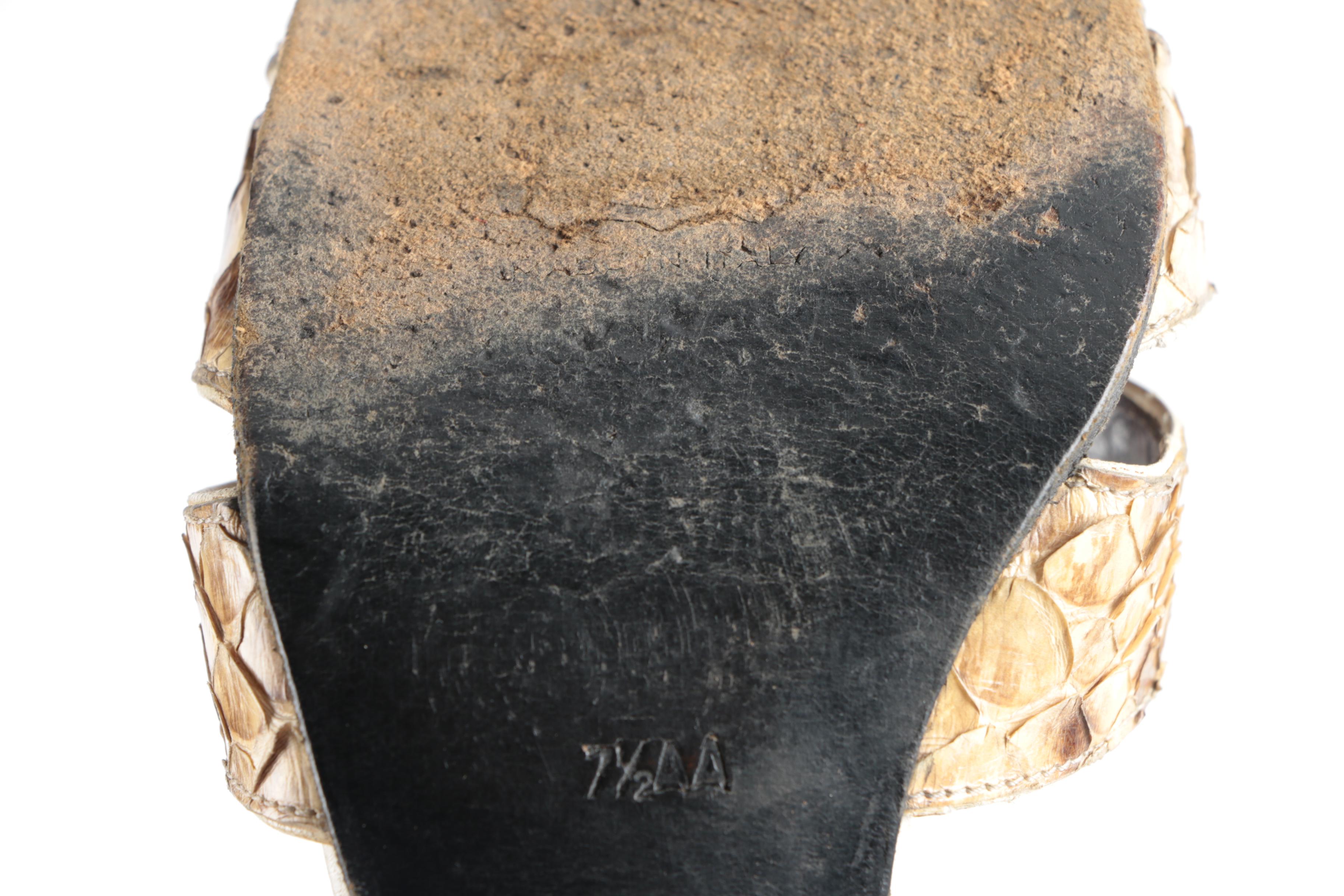 Women's Vintage Python Snake Skin Heels