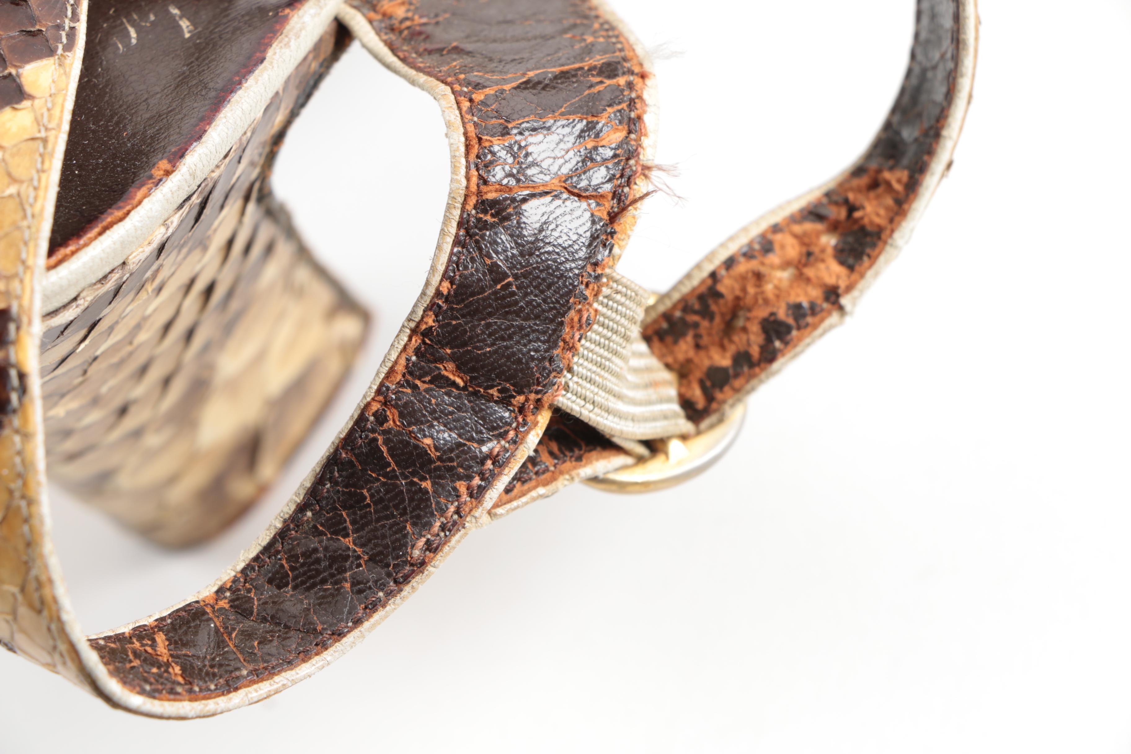 Women's Vintage Python Snake Skin Heels