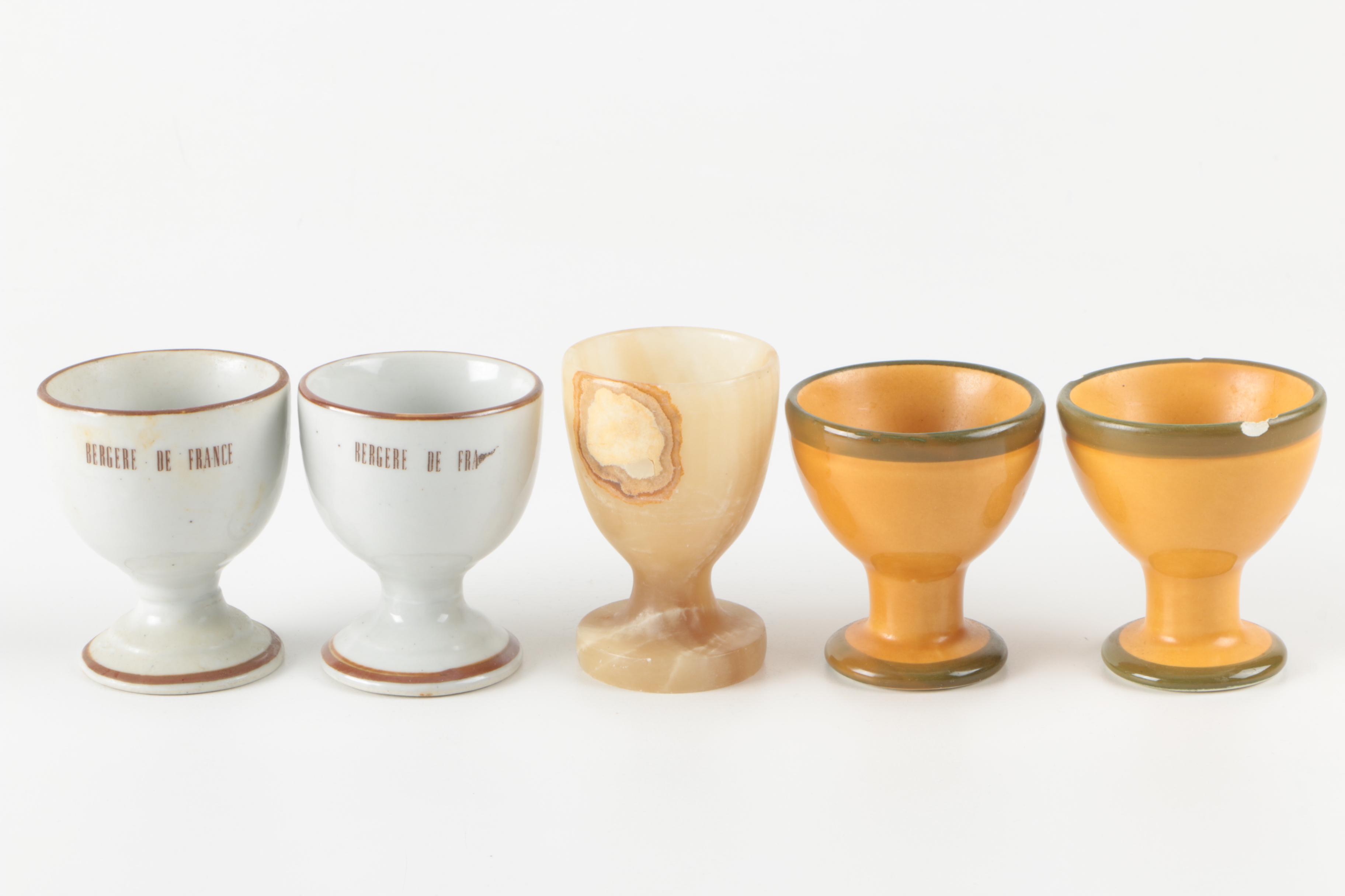 Egg Cups and Gekkeikan Sake Cups