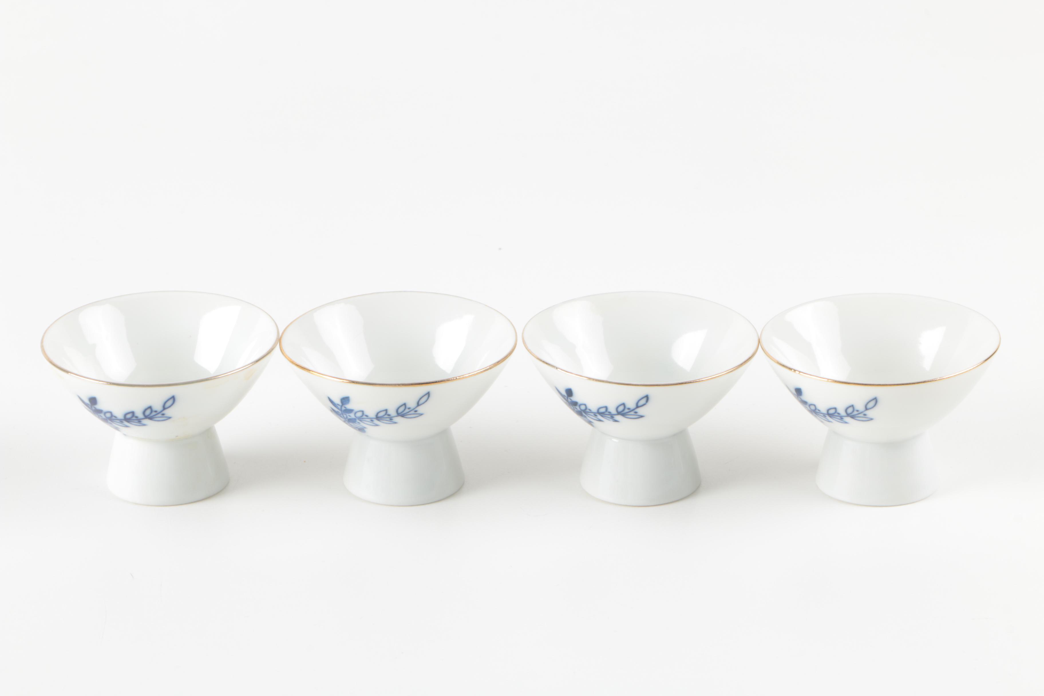Egg Cups and Gekkeikan Sake Cups