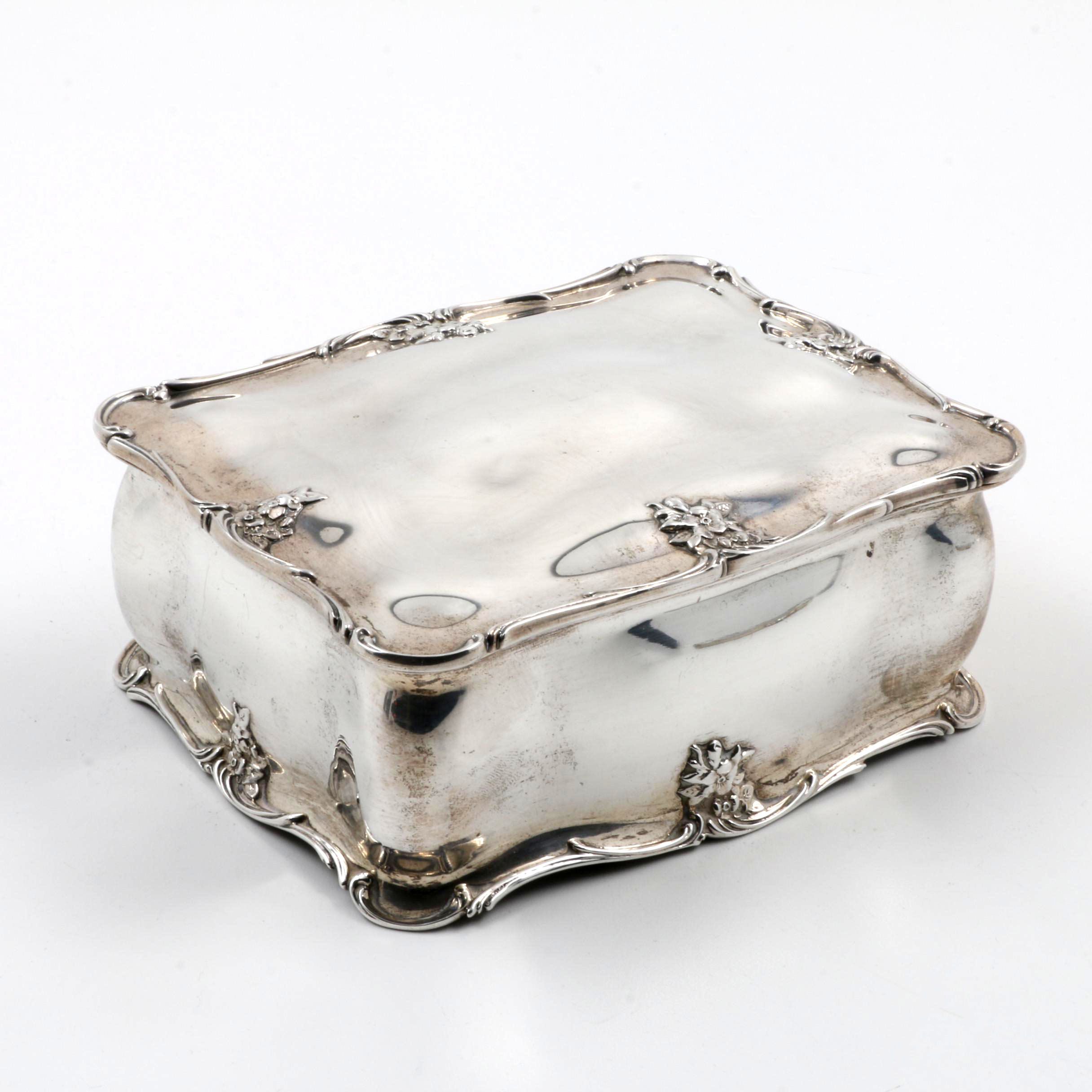 Antique Gorham Sterling Silver Jewelry Box
