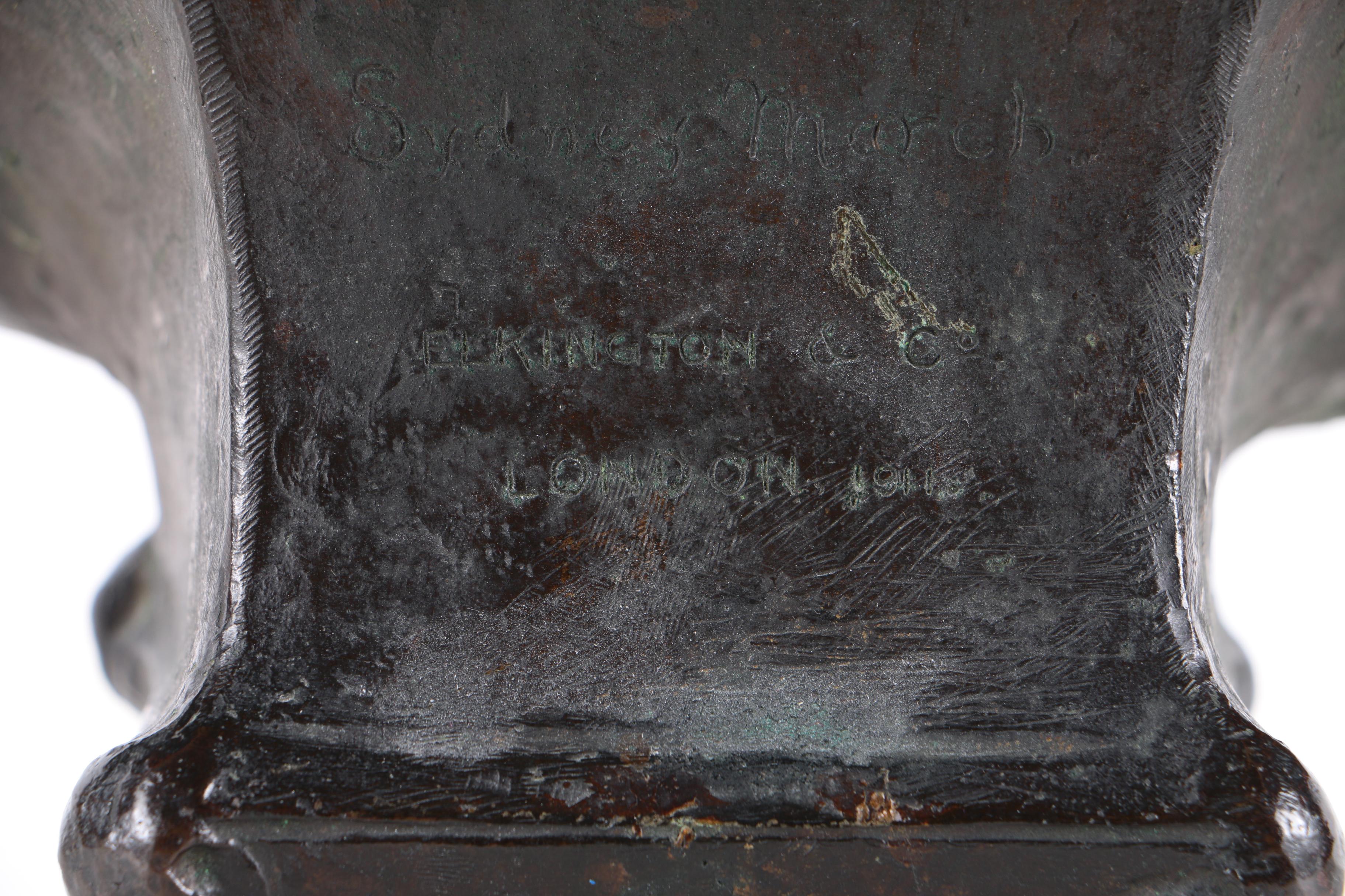 Elkington & Co. London Bronze Bust of King George V Cast After Sydney March