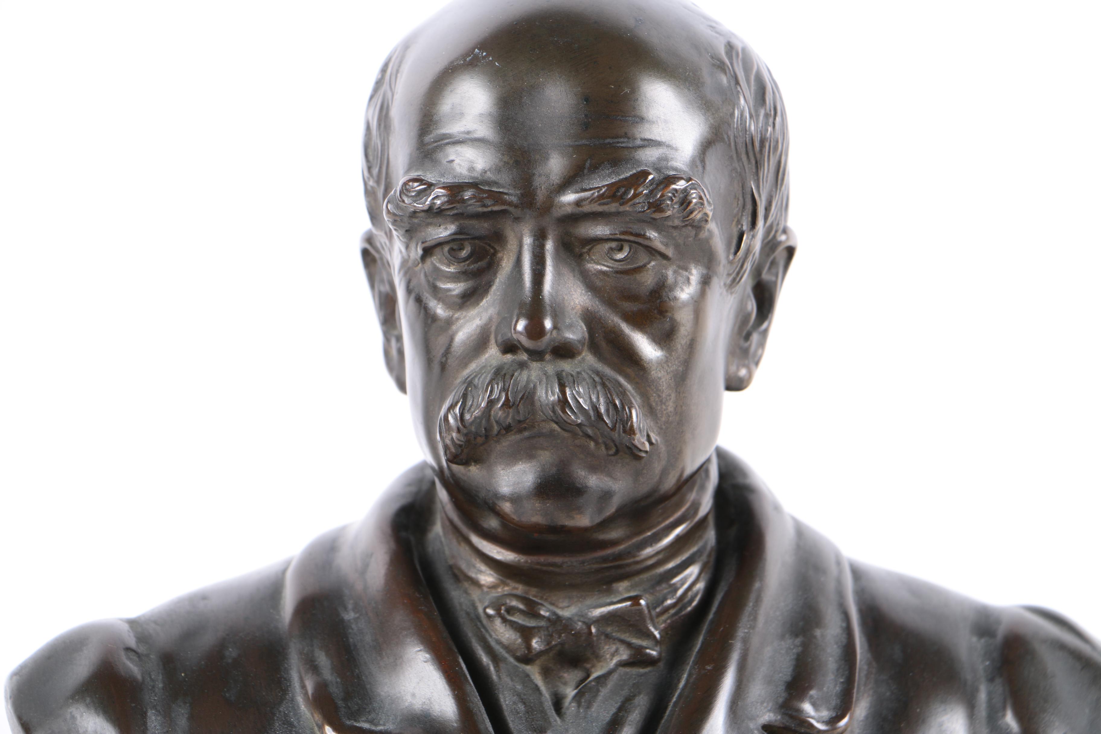Bronze Bust of Otto von Bismarck  by Kraus