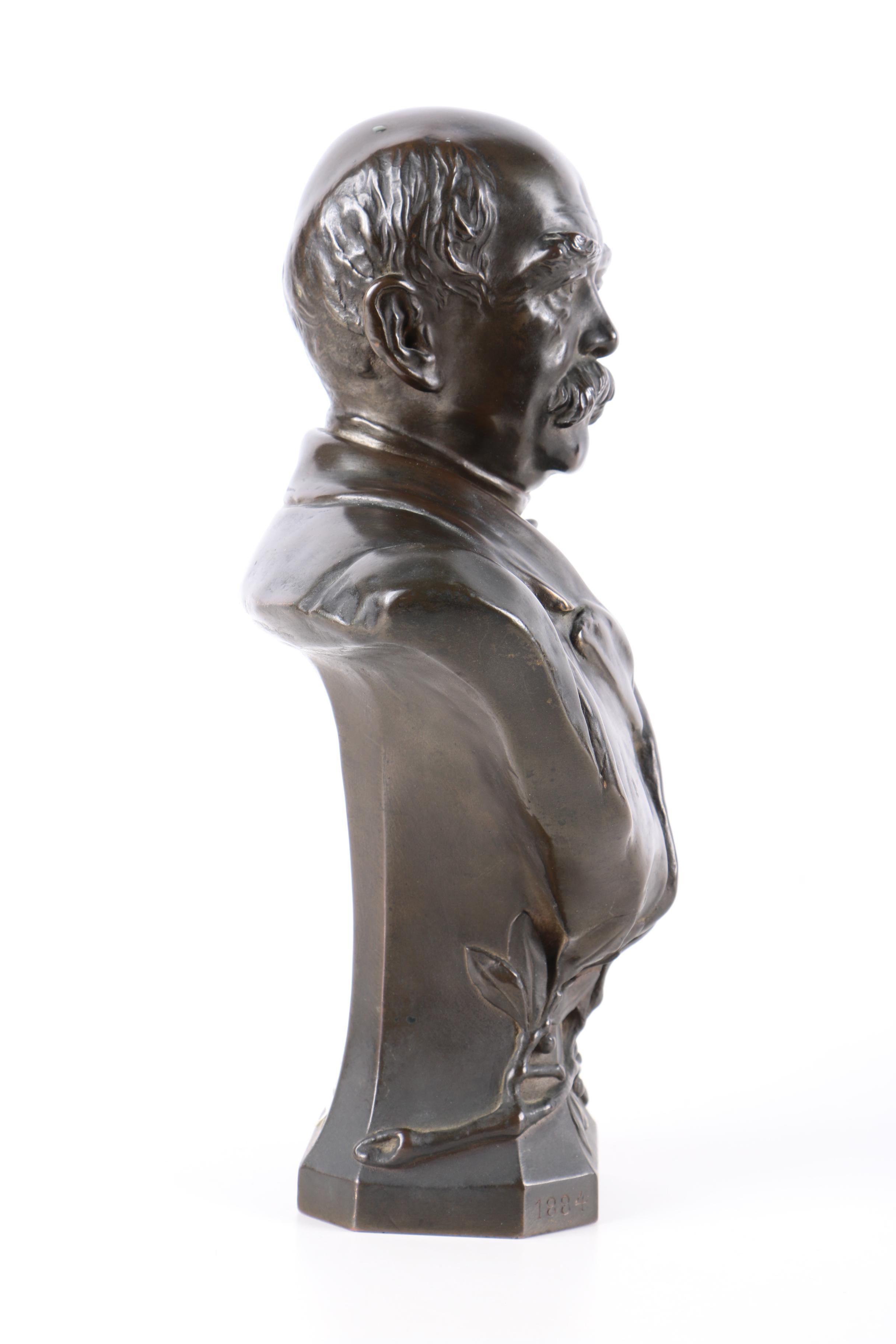 Bronze Bust of Otto von Bismarck  by Kraus