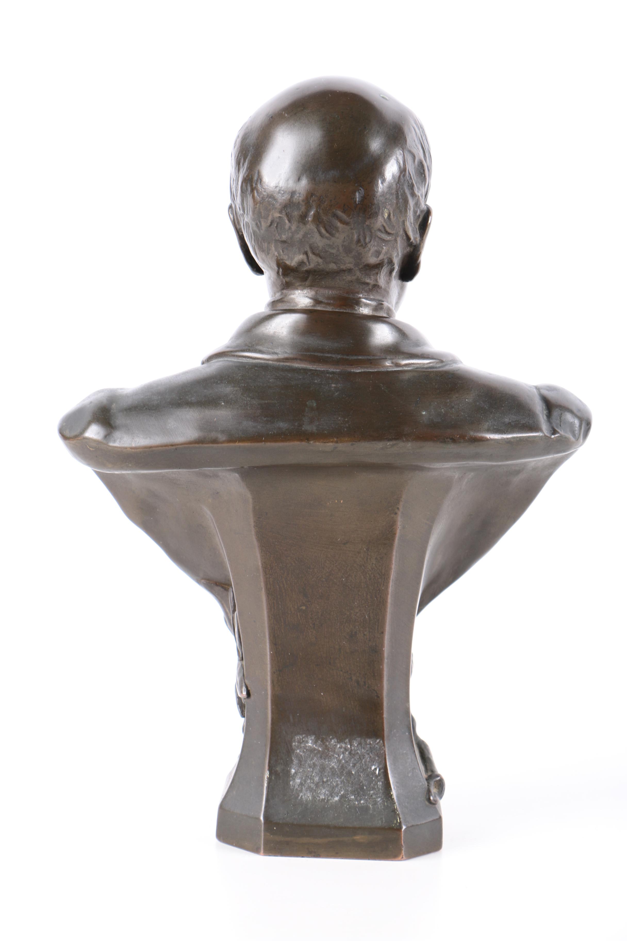 Bronze Bust of Otto von Bismarck  by Kraus