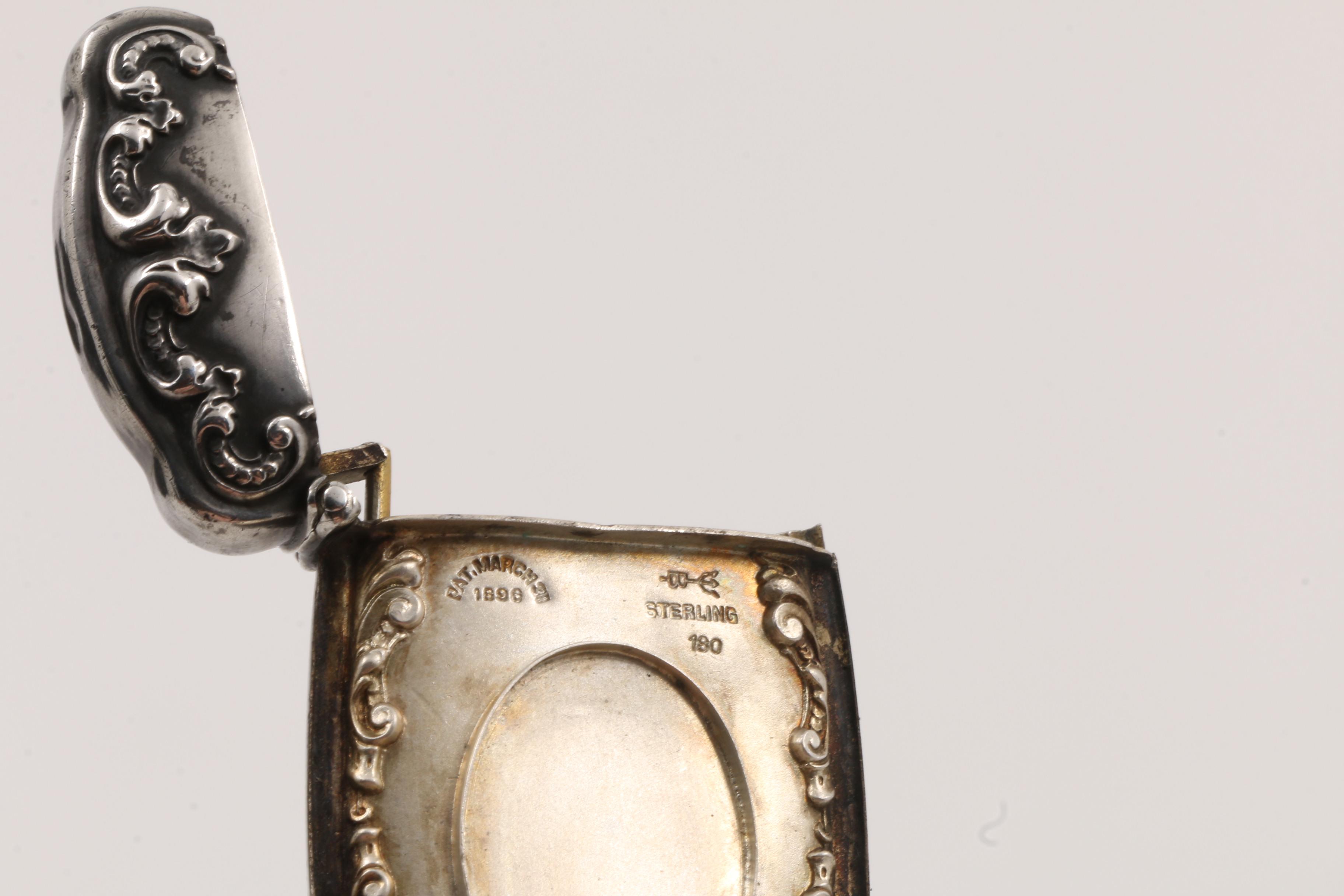 Three Antique Sterling Silver Vesta Cases