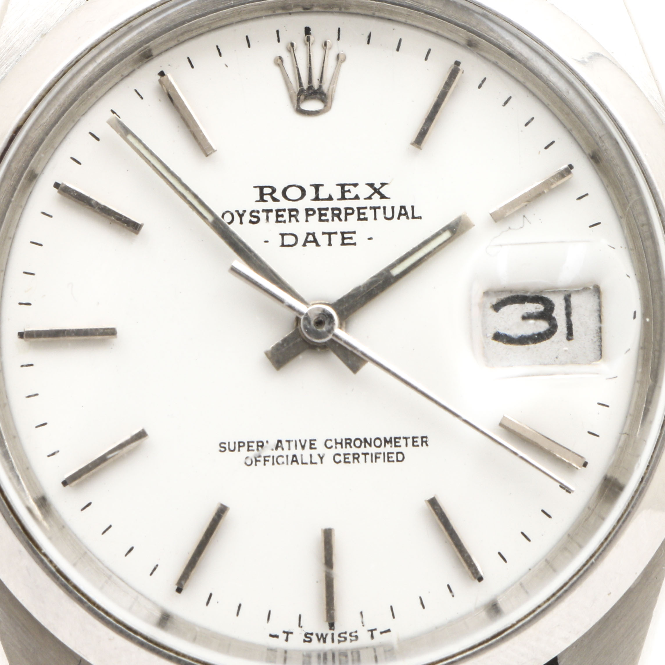 Rolex Stainless Steel Oyster Perpetual Date Watch