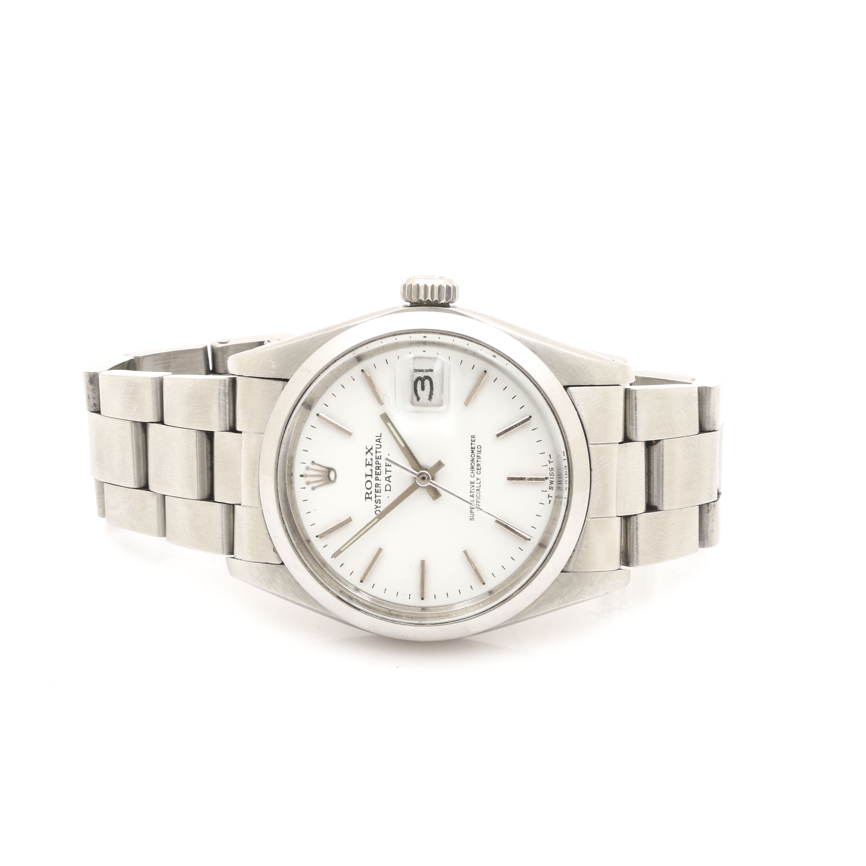 Rolex Stainless Steel Oyster Perpetual Date Watch