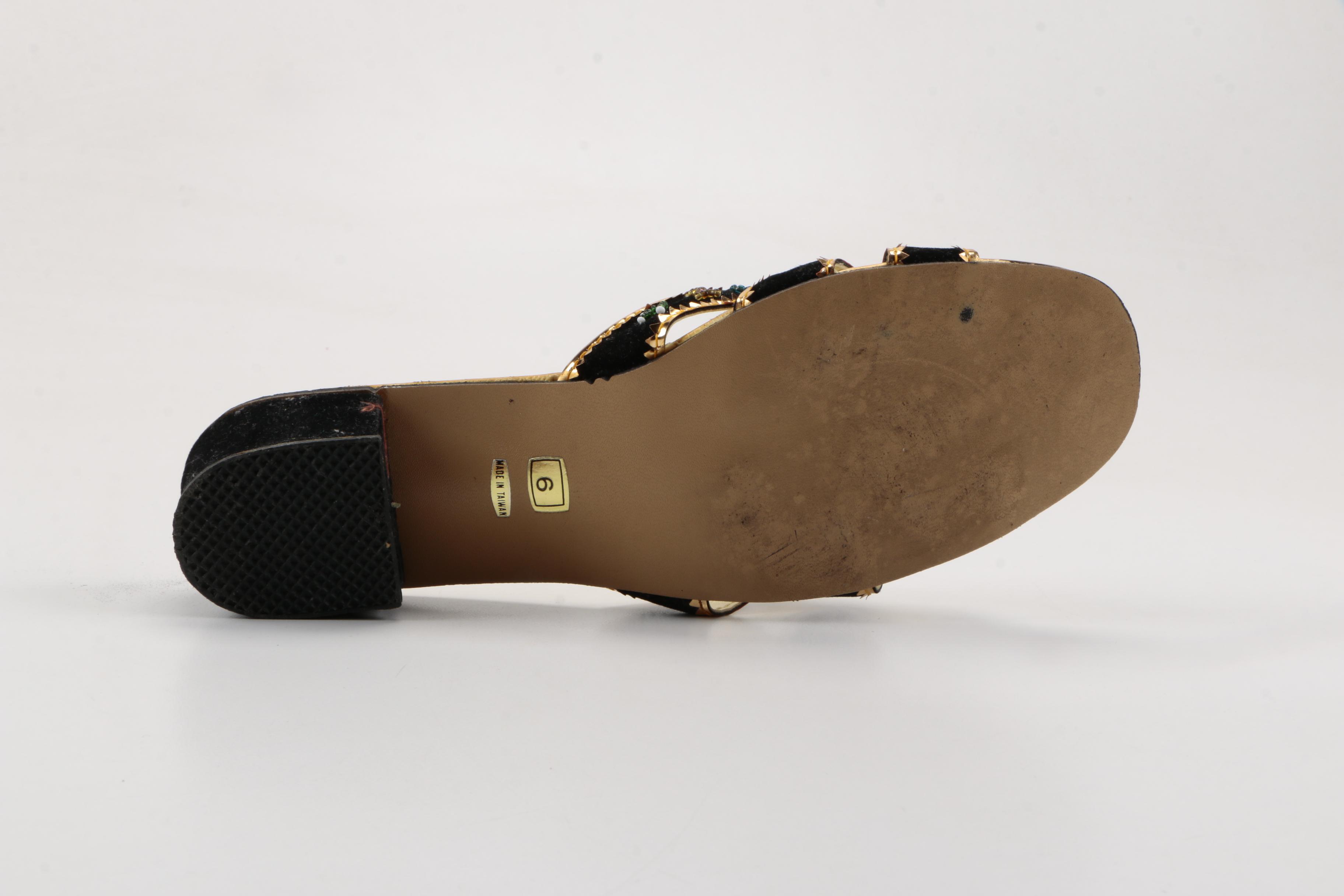 Women's Vintage Shoes Including Yung Kee Slides