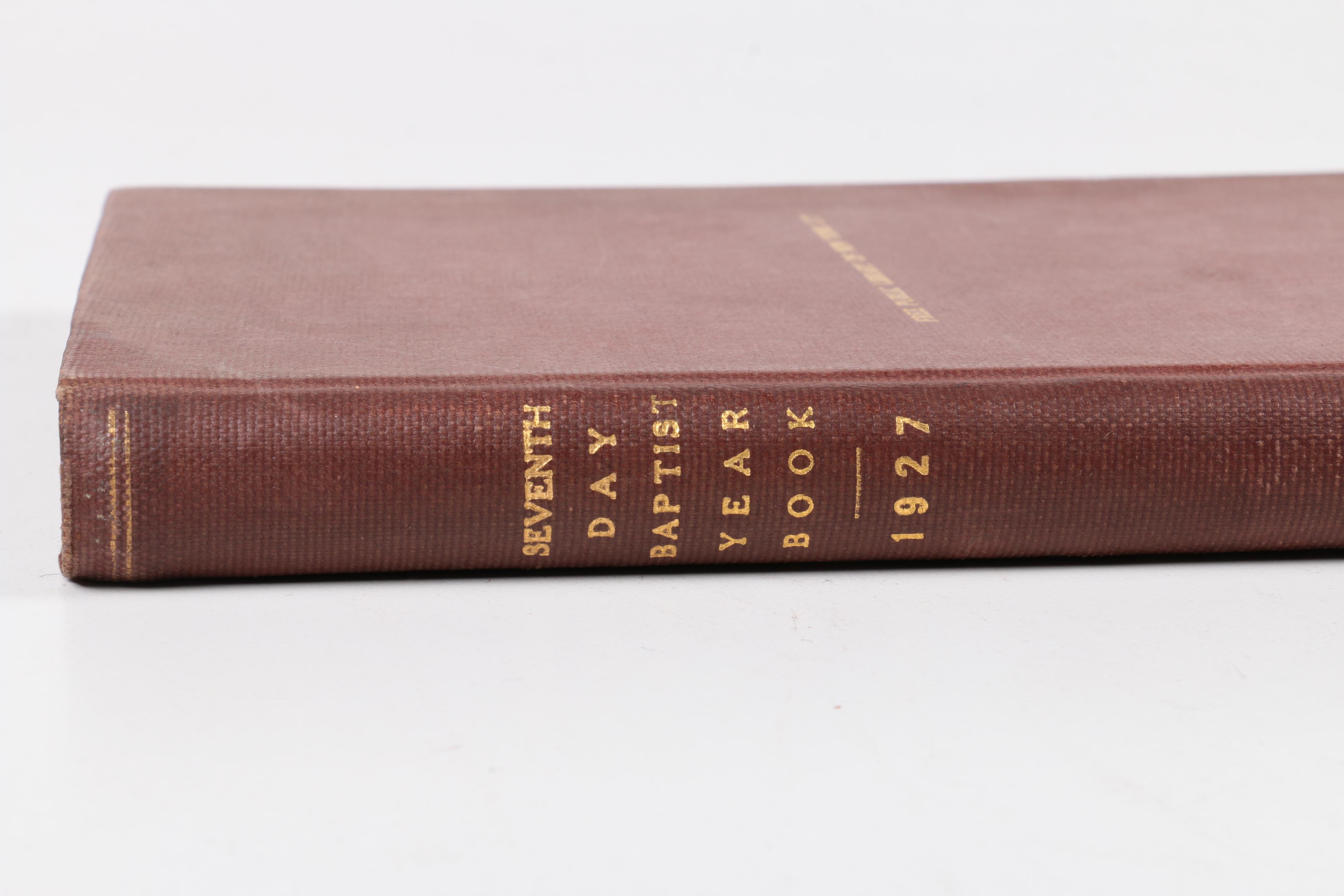 1927 "Seventh Day Baptist Year Book"