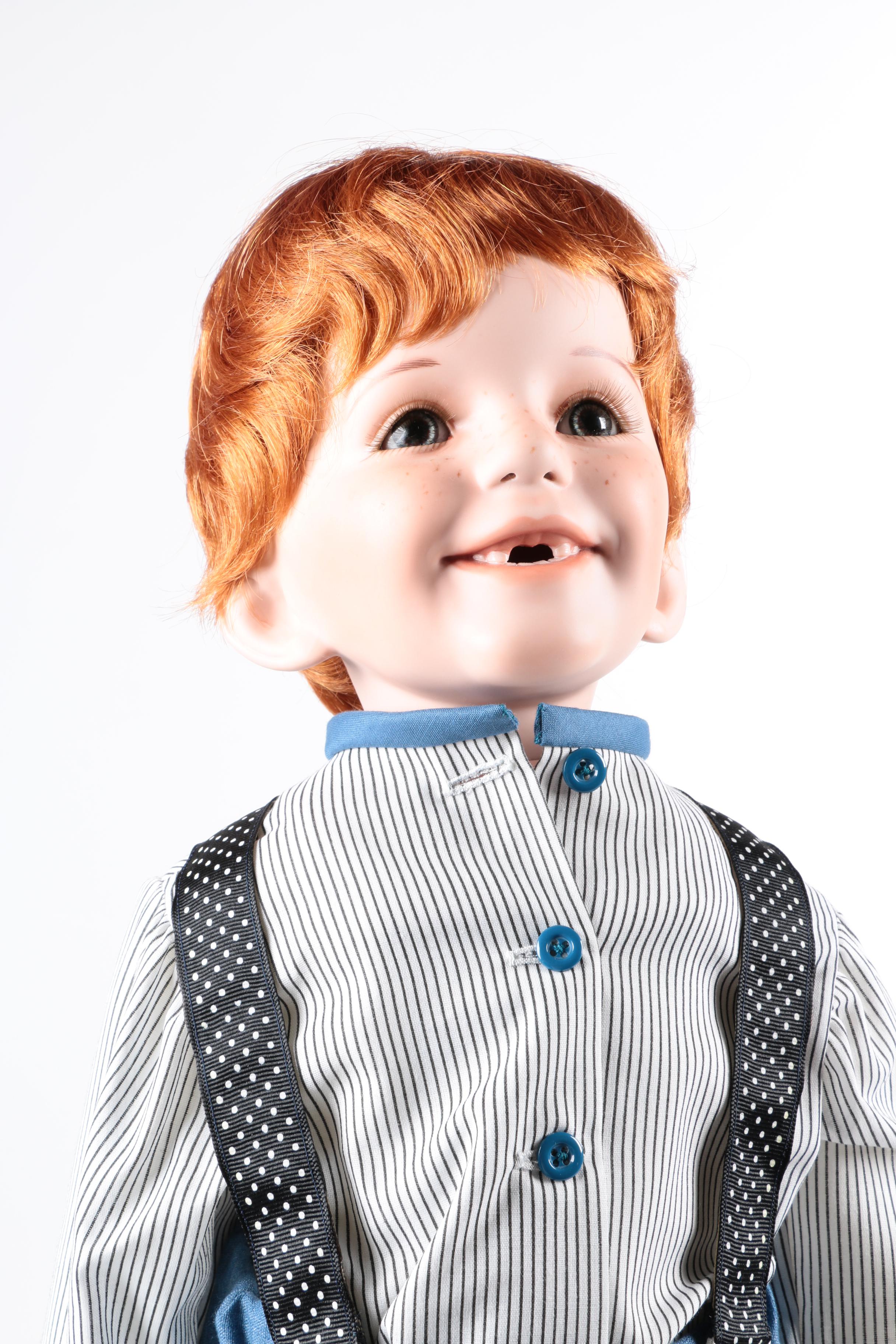 Gap Toothed Porcelain Boy Dolls