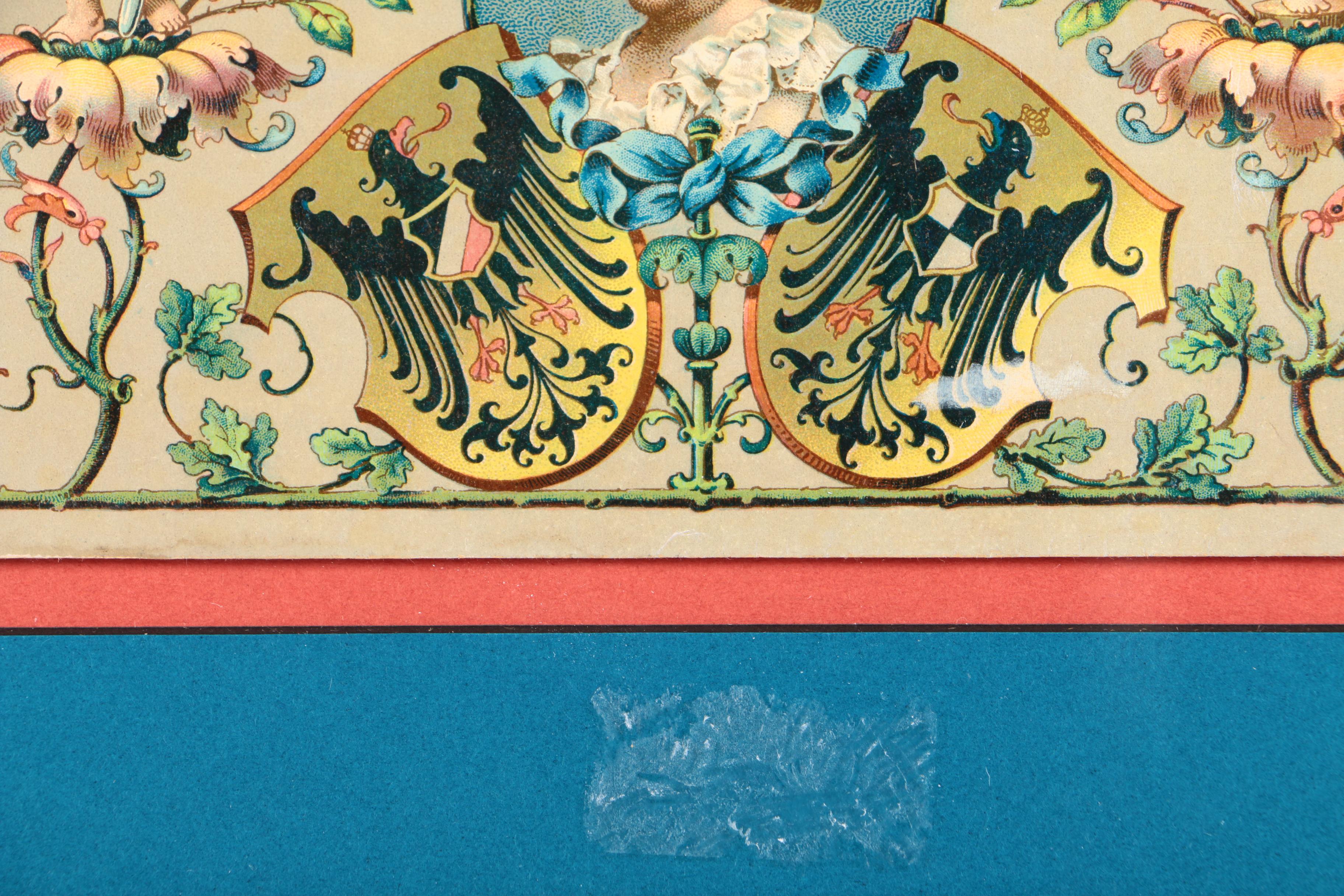 Chromolithograph of Four Generations of the House of Hohenzollern