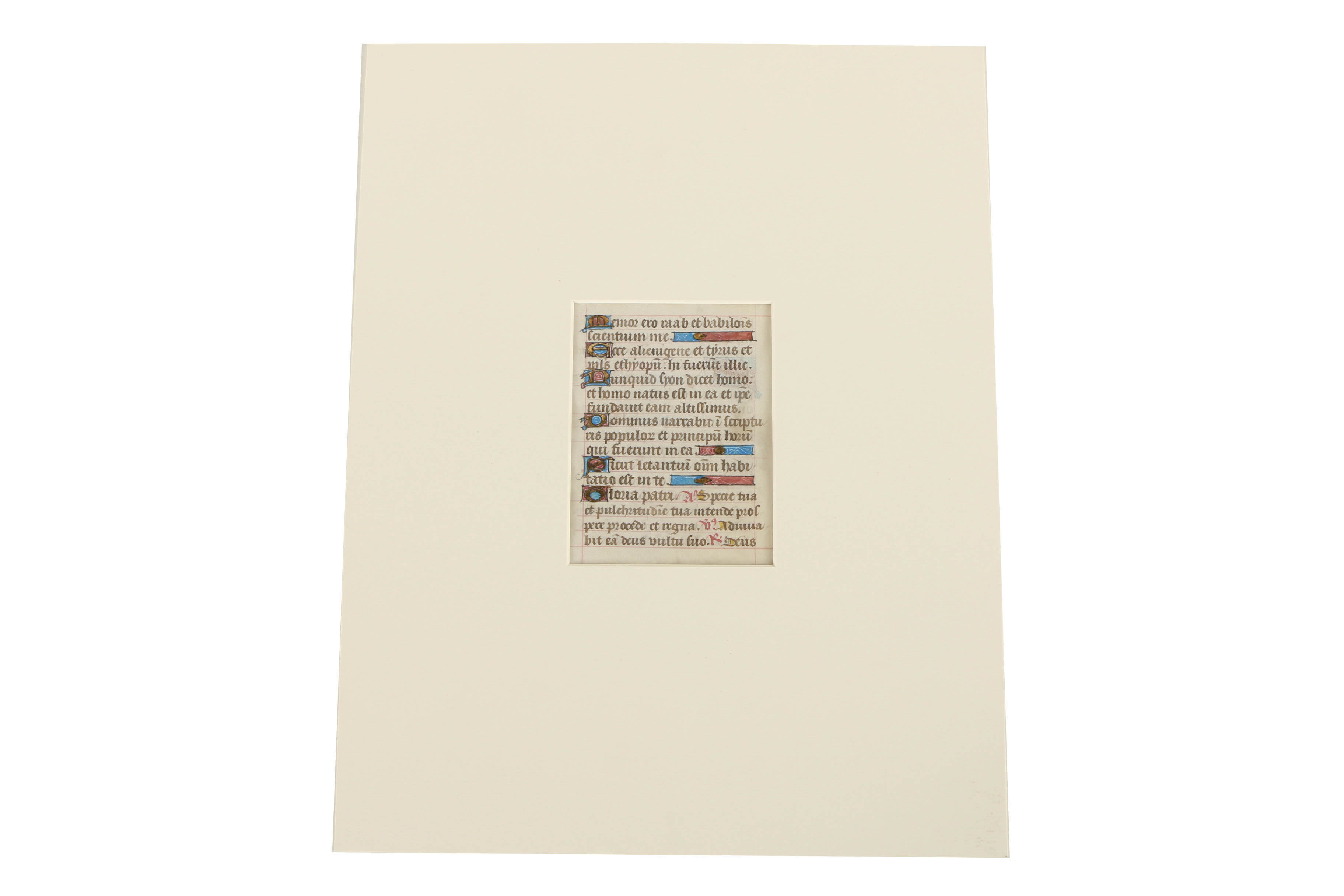 Six Late 15th-Century Hand-Painted Pages from French Book of Hours