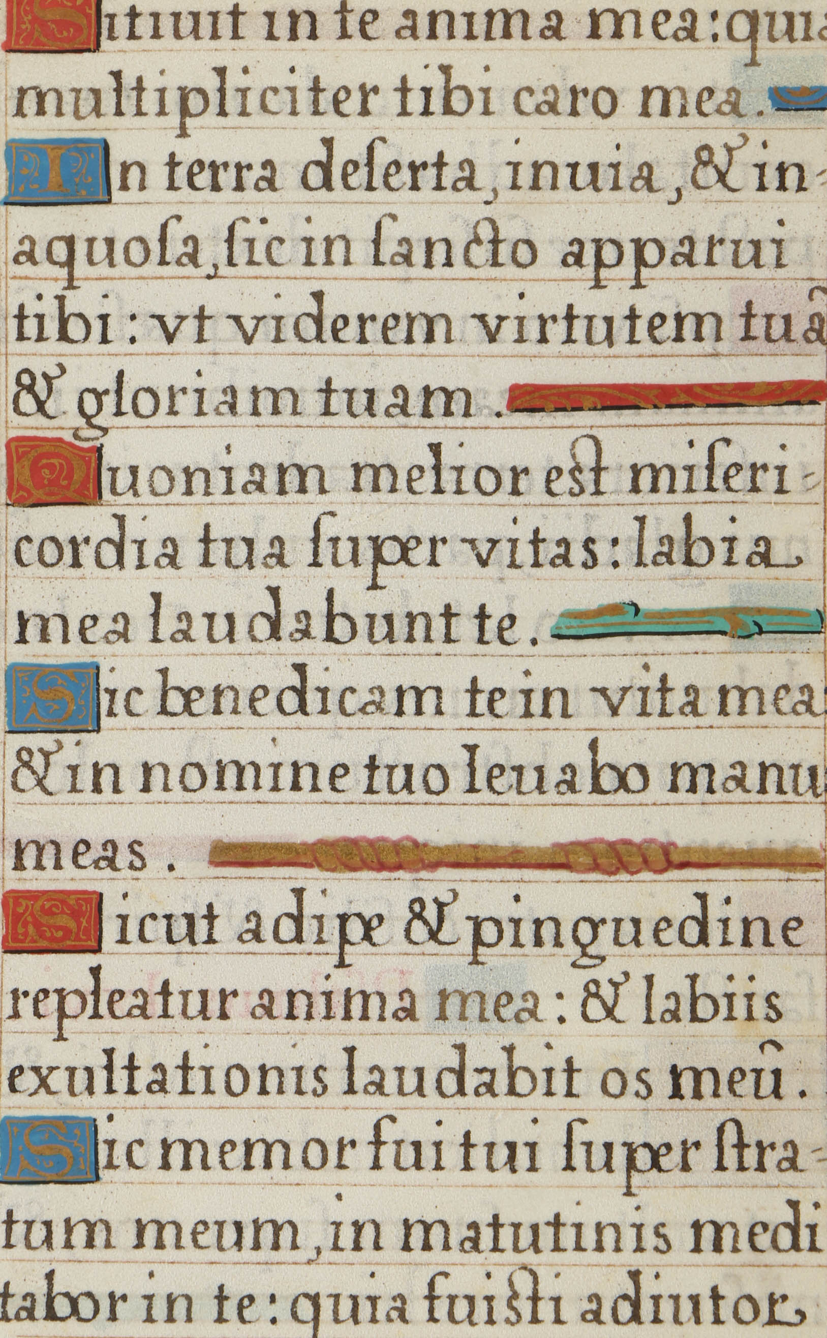 Late 16th-Century Miniature Hand-Painted Vellum Leaves from French Book of Hours