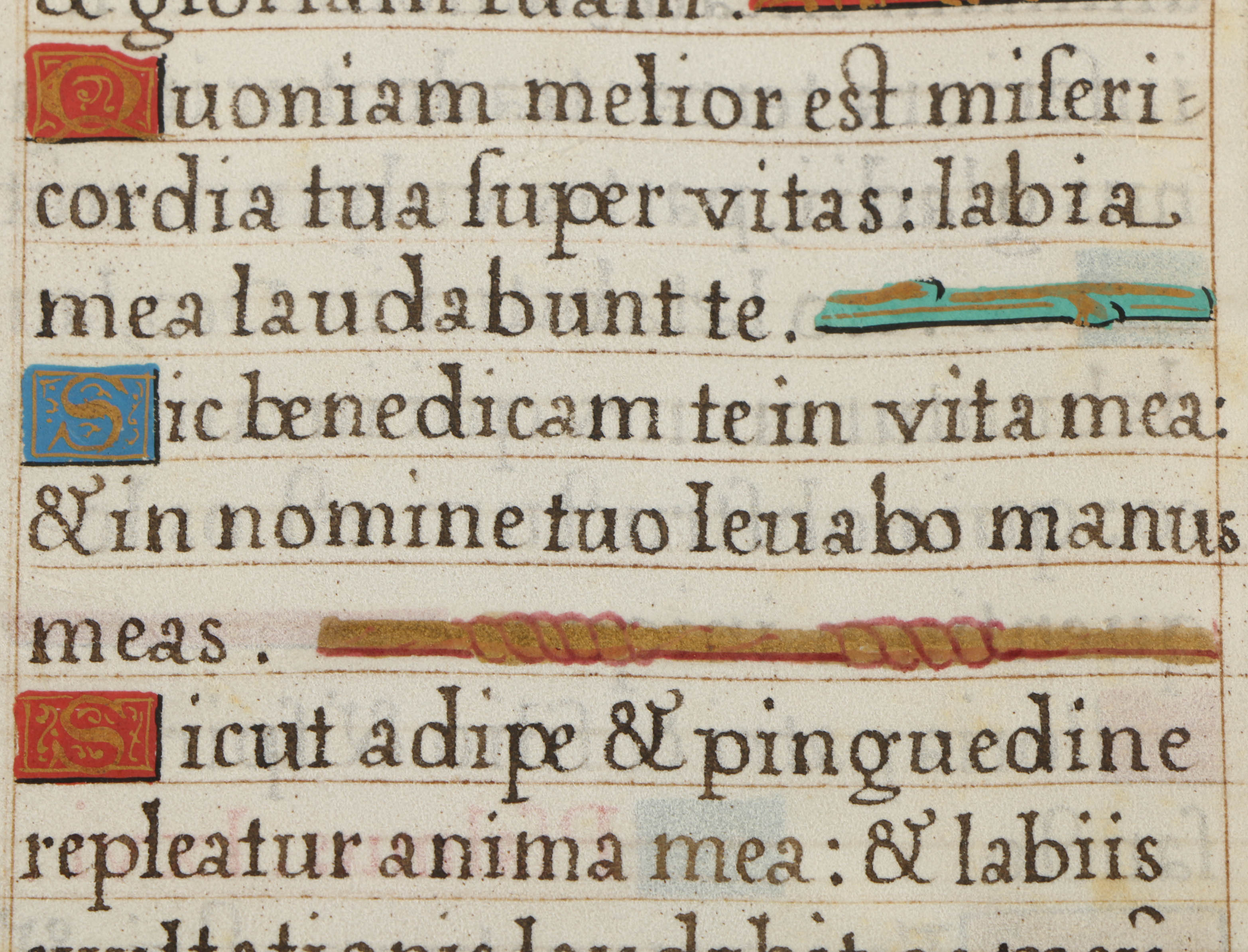 Late 16th-Century Miniature Hand-Painted Vellum Leaves from French Book of Hours