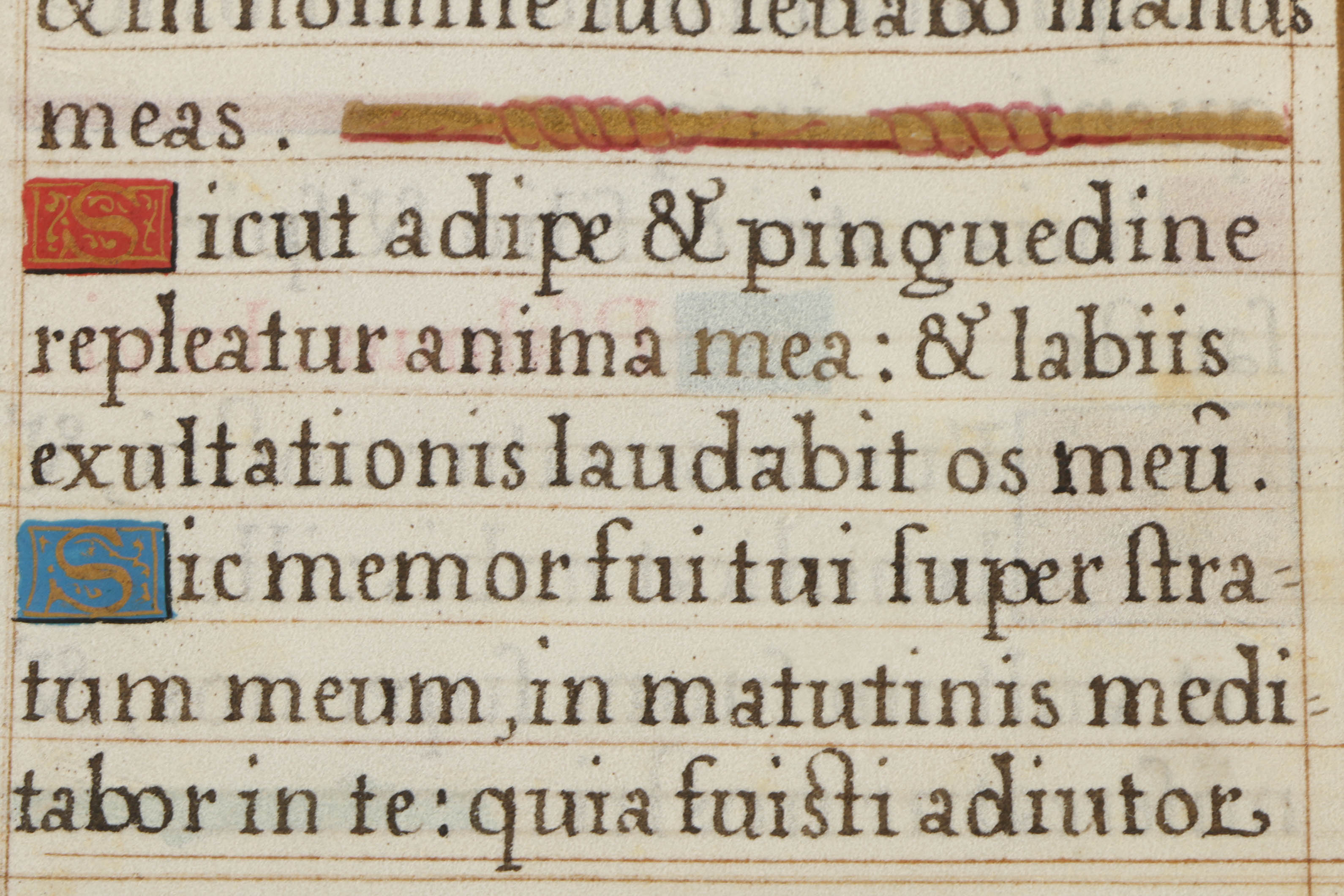 Late 16th-Century Miniature Hand-Painted Vellum Leaves from French Book of Hours