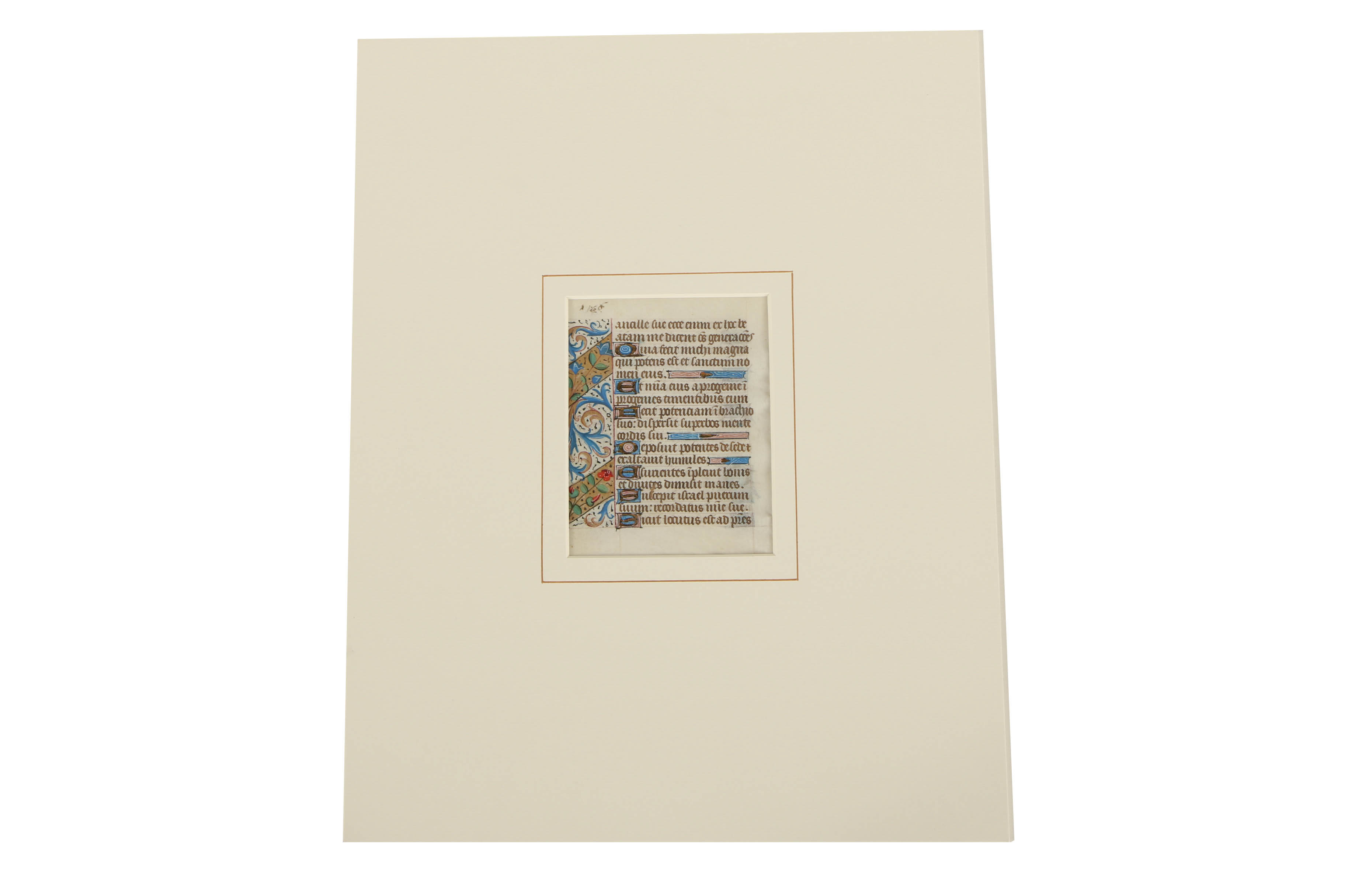 Late 15th-Century Hand-Painted Vellum Pages from a French Book of Hours