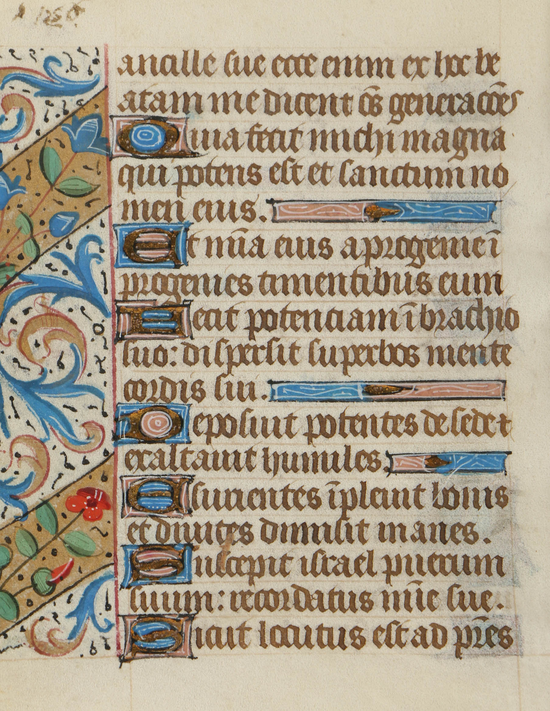 Late 15th-Century Hand-Painted Vellum Pages from a French Book of Hours