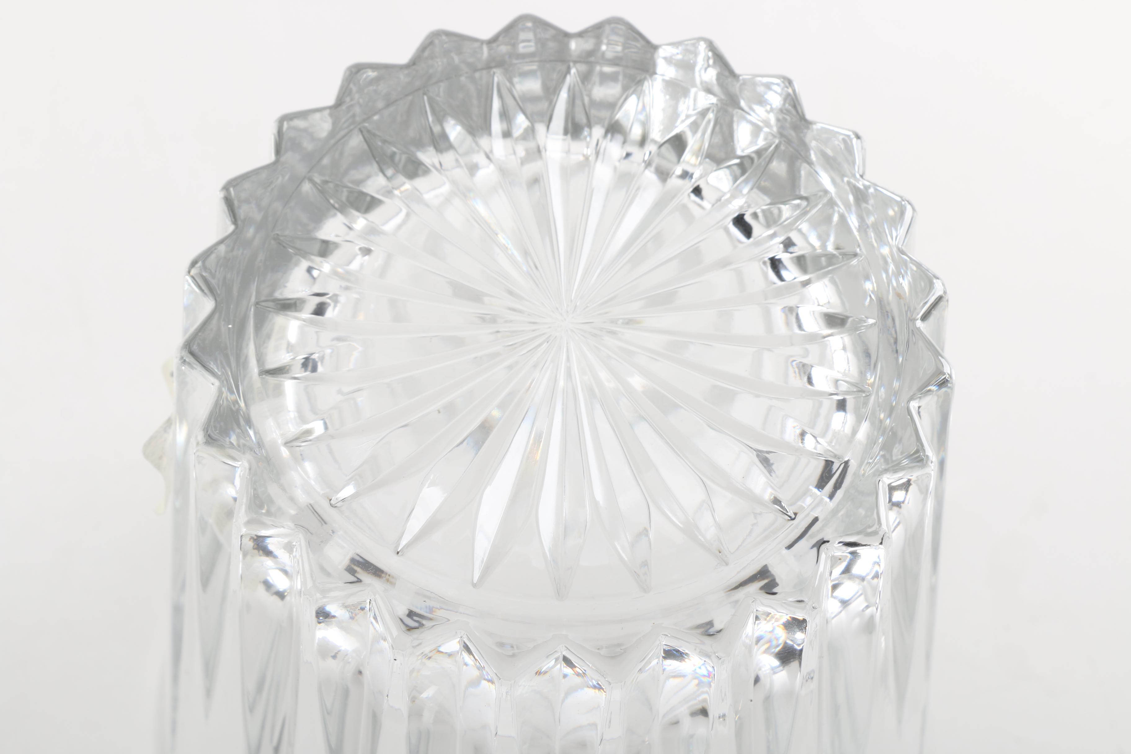 Mikasa Crystal "City Style" Ice Bucket and Old Fashion Tumblers