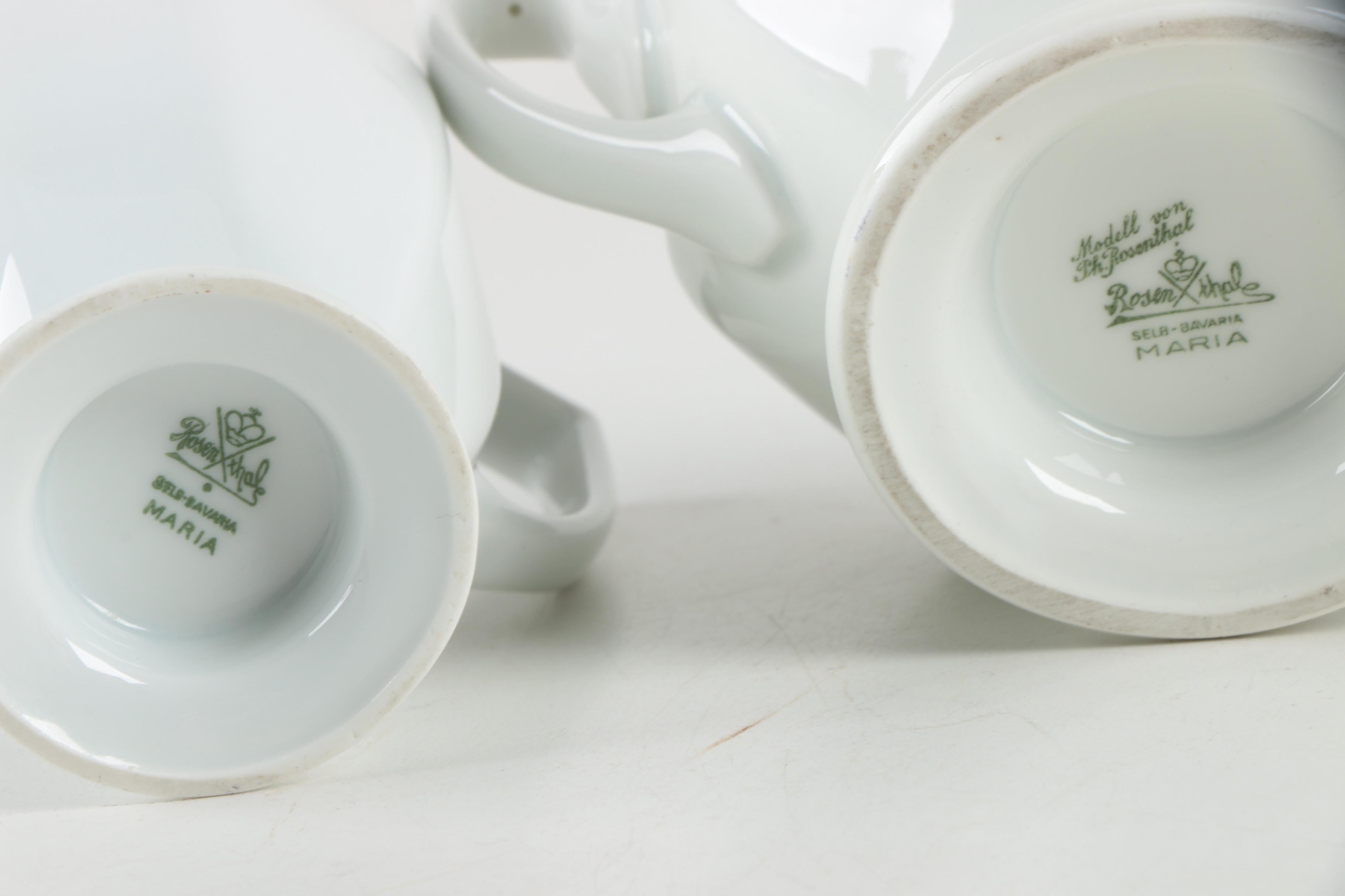 Collection of Vintage Porcelain and Ceramic Vessels including Rosenthal