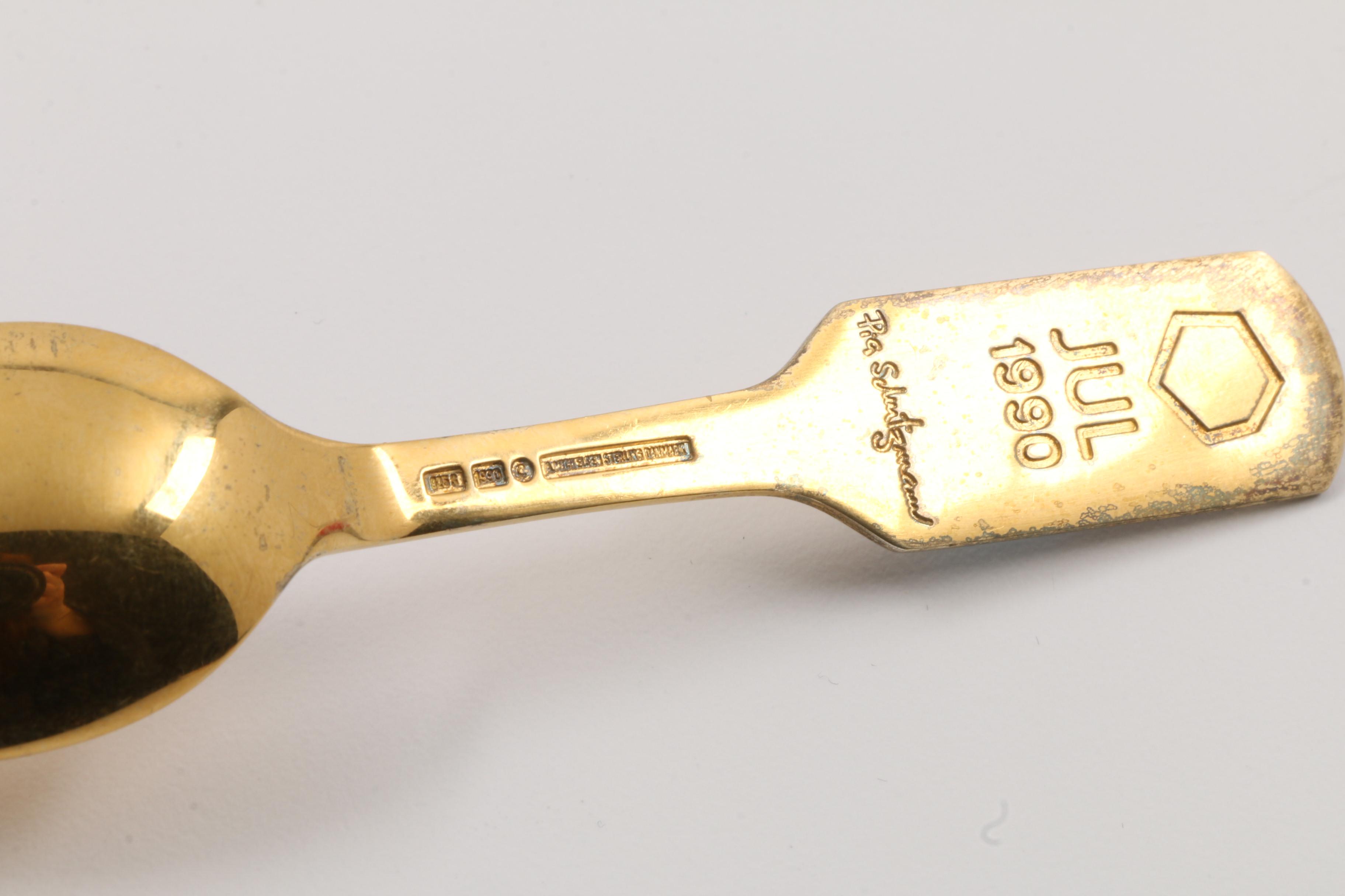 Collection of Danish Anton Michelsen Sterling Silver Christmas Demitasse Spoons