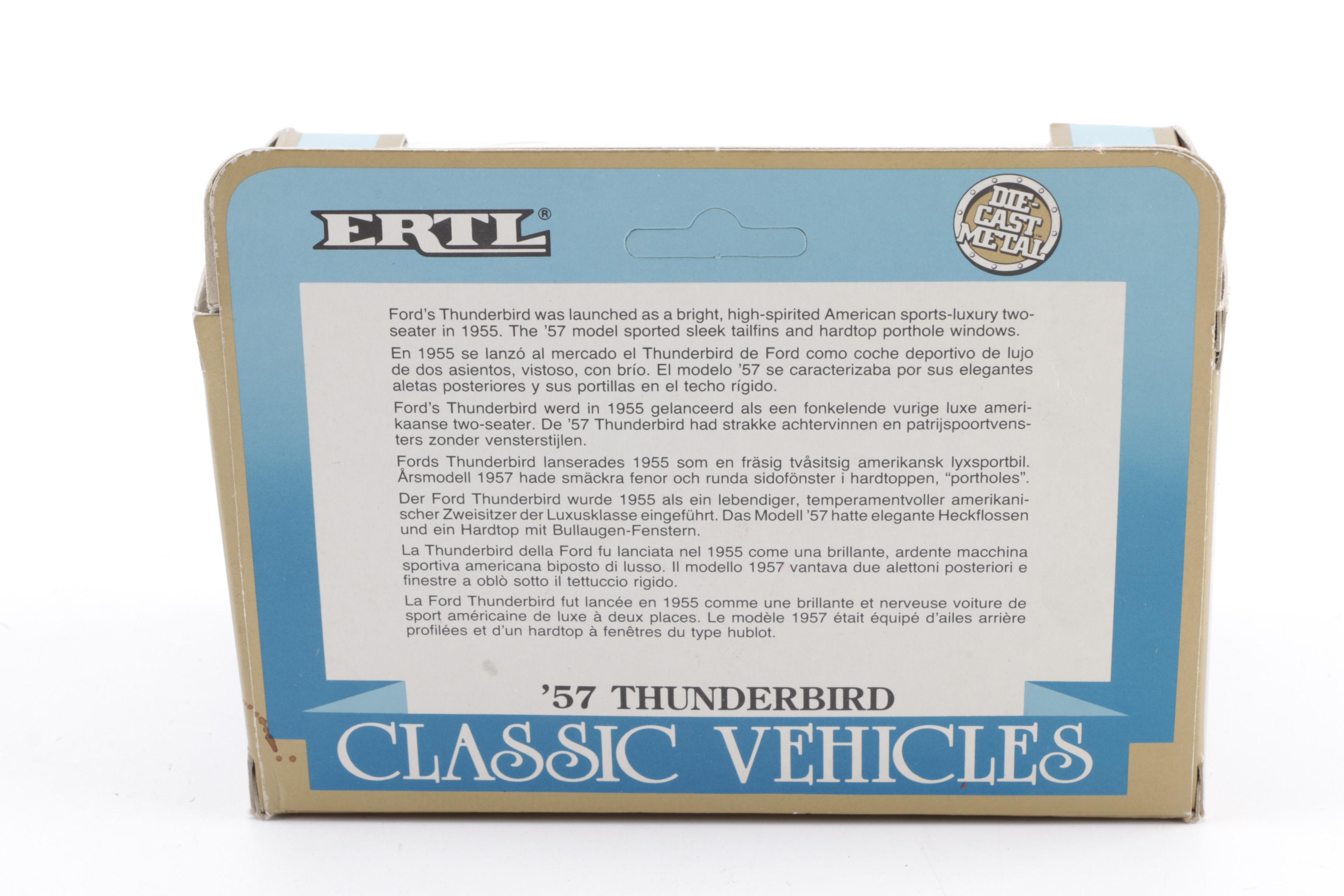 Jo-Han Model Cars and Ertl 1957 Thunderbird Die-Cast Car