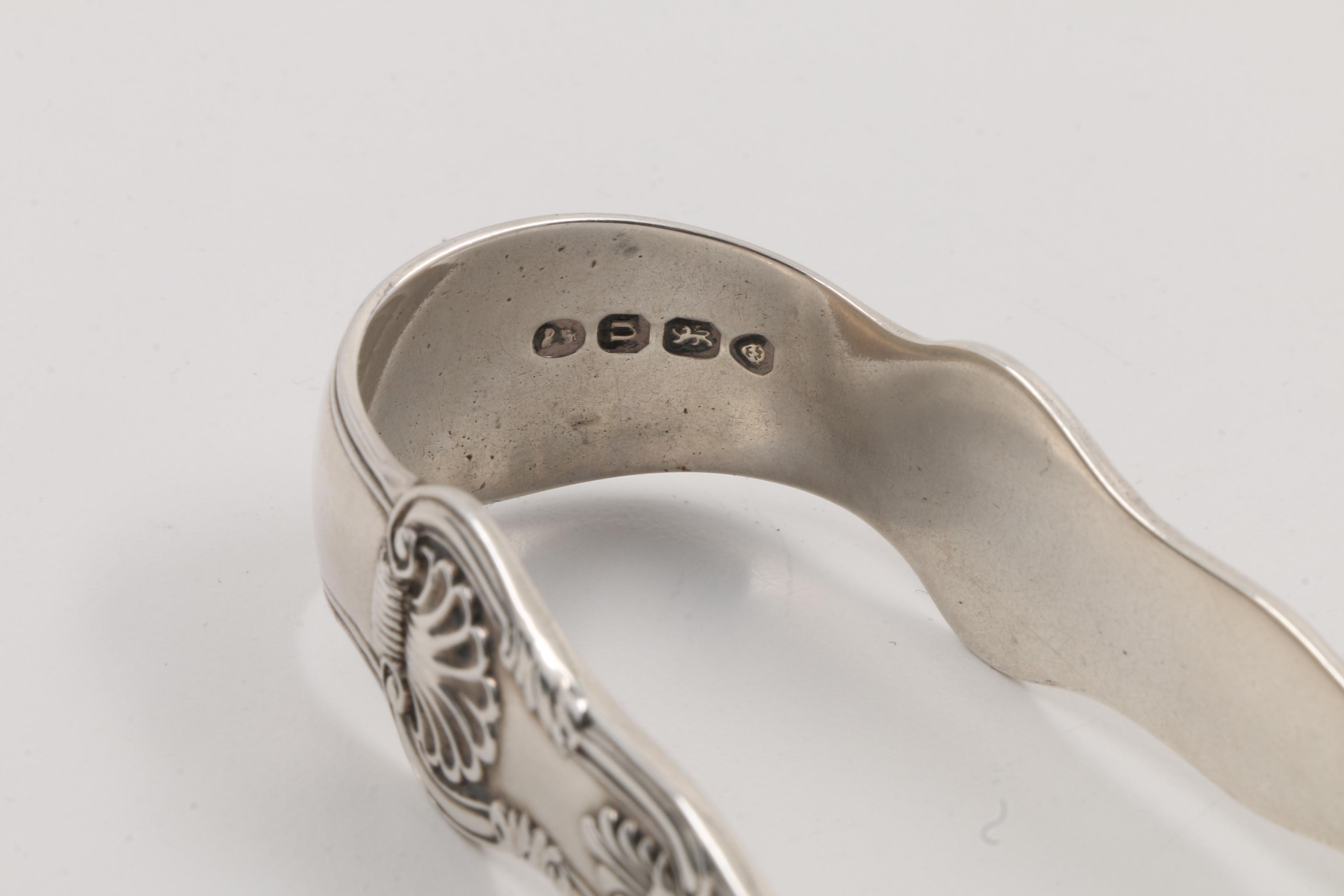 1828 Morris & Michael Emanuel London Sterling Silver Sugar Tongs