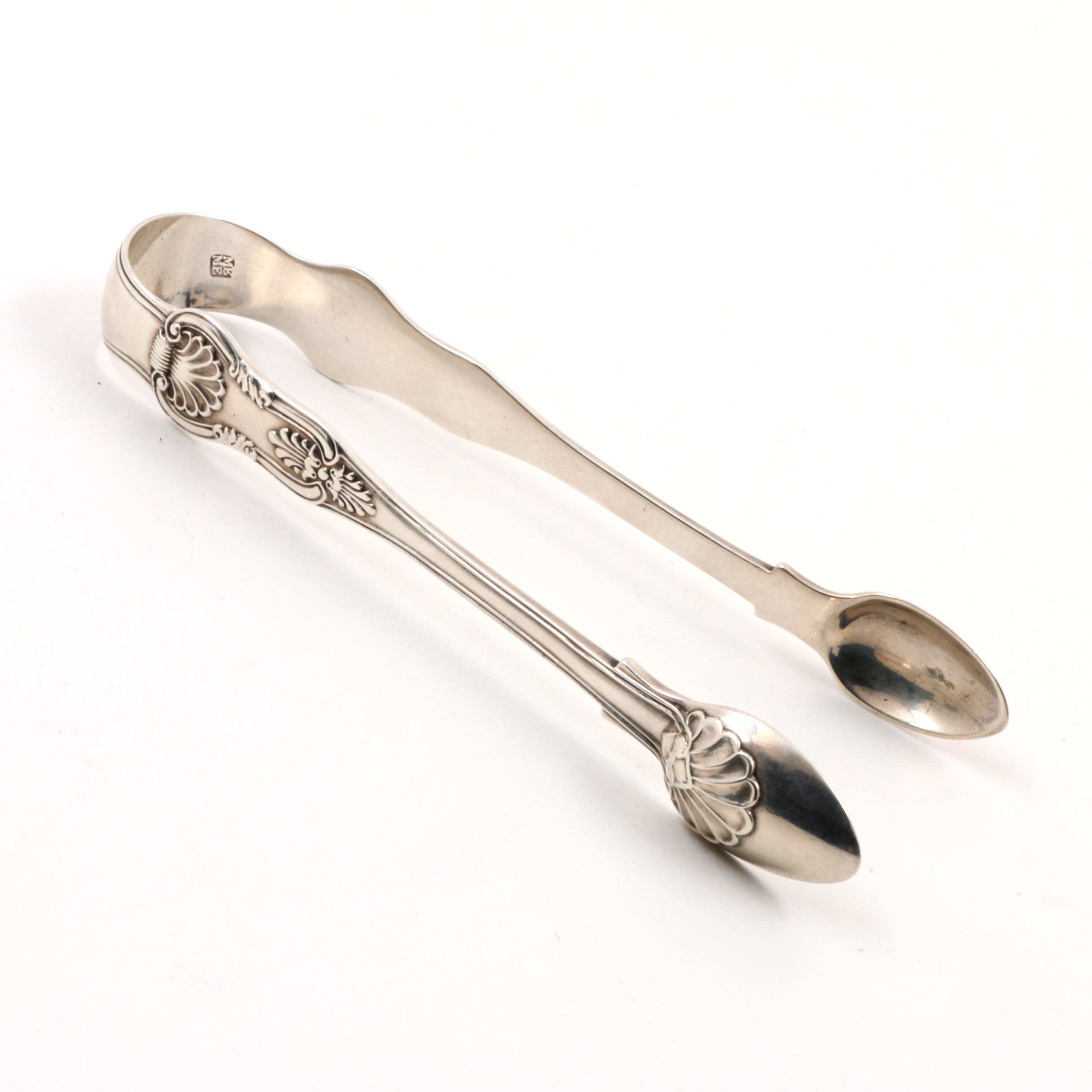 1828 Morris & Michael Emanuel London Sterling Silver Sugar Tongs