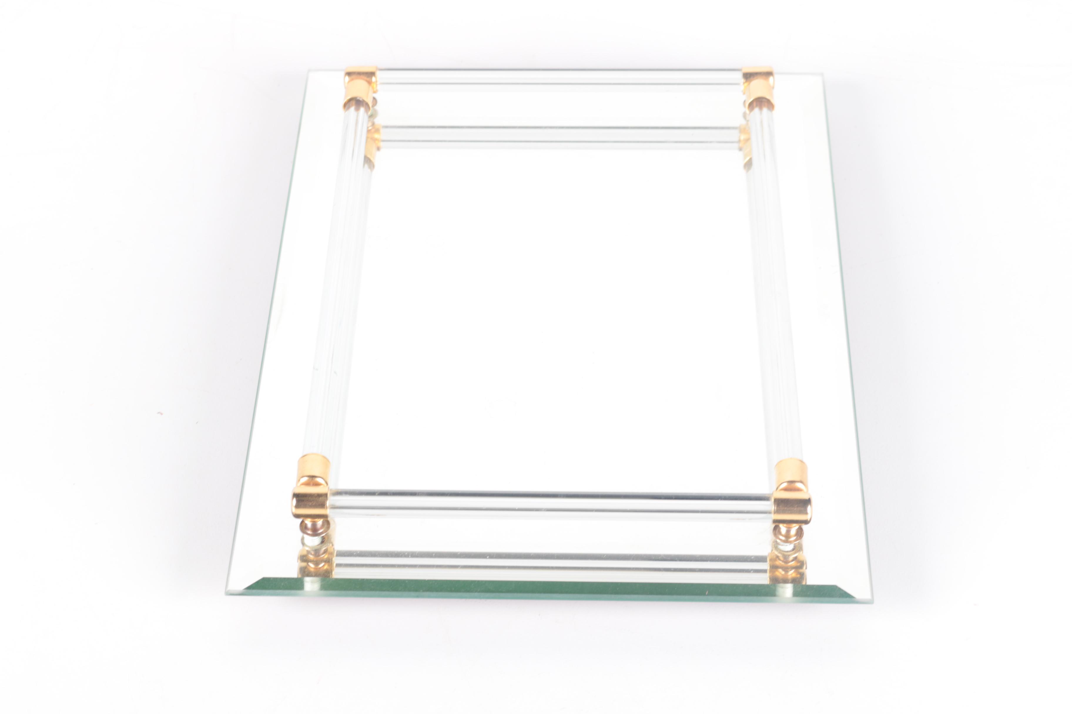 Mirrored Glass Trays by Nicole Miller