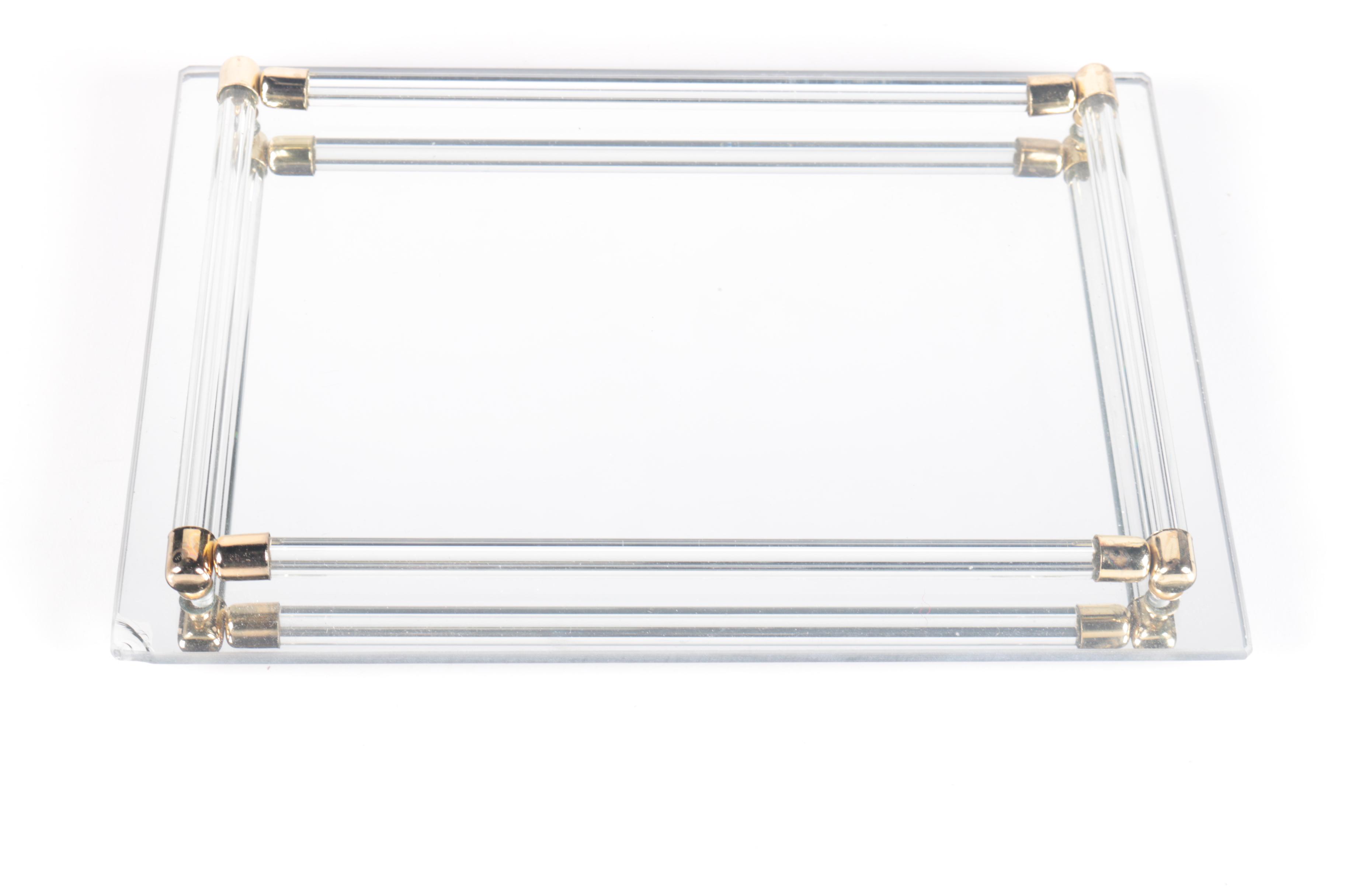 Mirrored Glass Trays by Nicole Miller