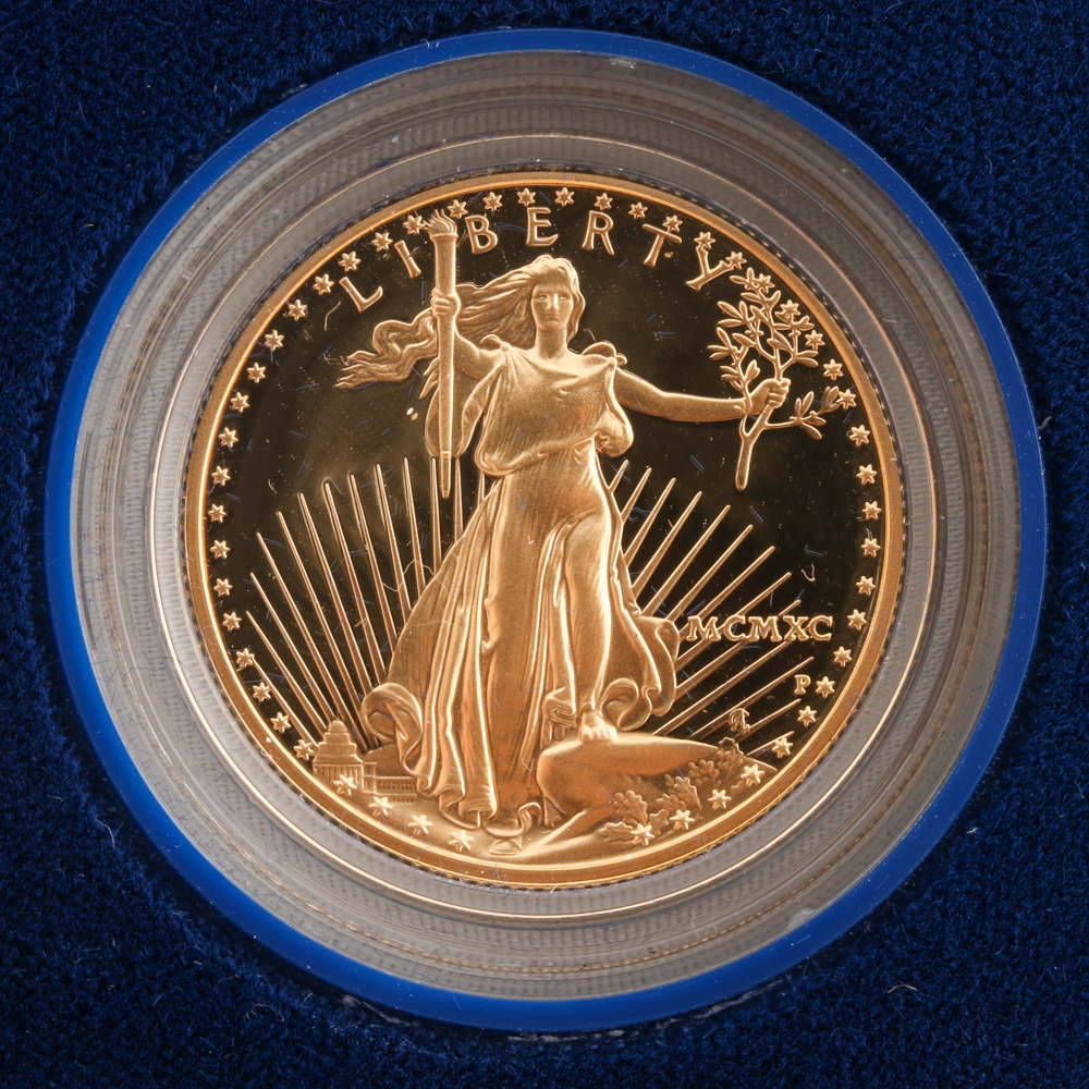 1990 $25 Americian Gold Eagle Bullion Coin