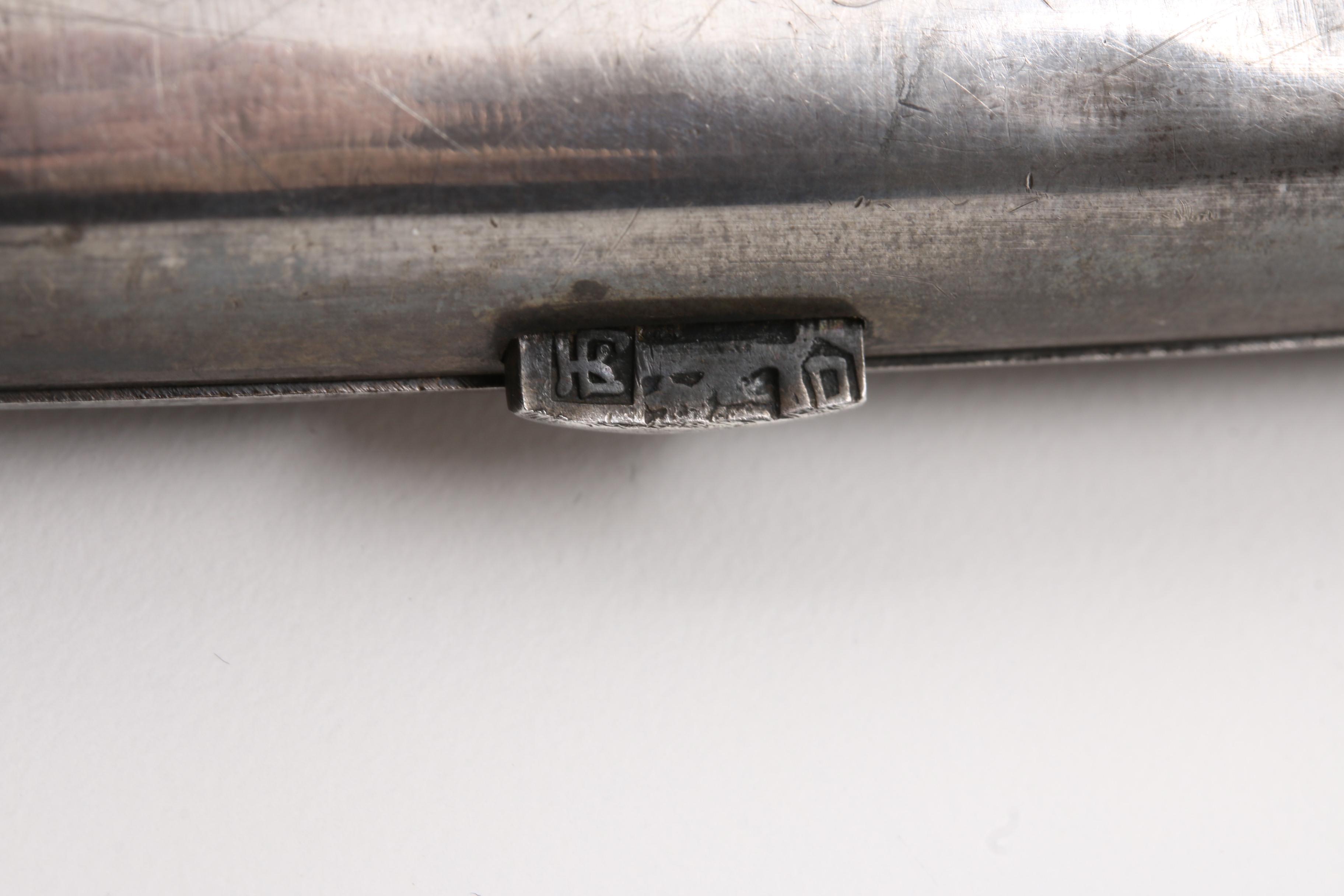 Vintage Chinese Dragon Inspired Sterling Silver Cigarette Case