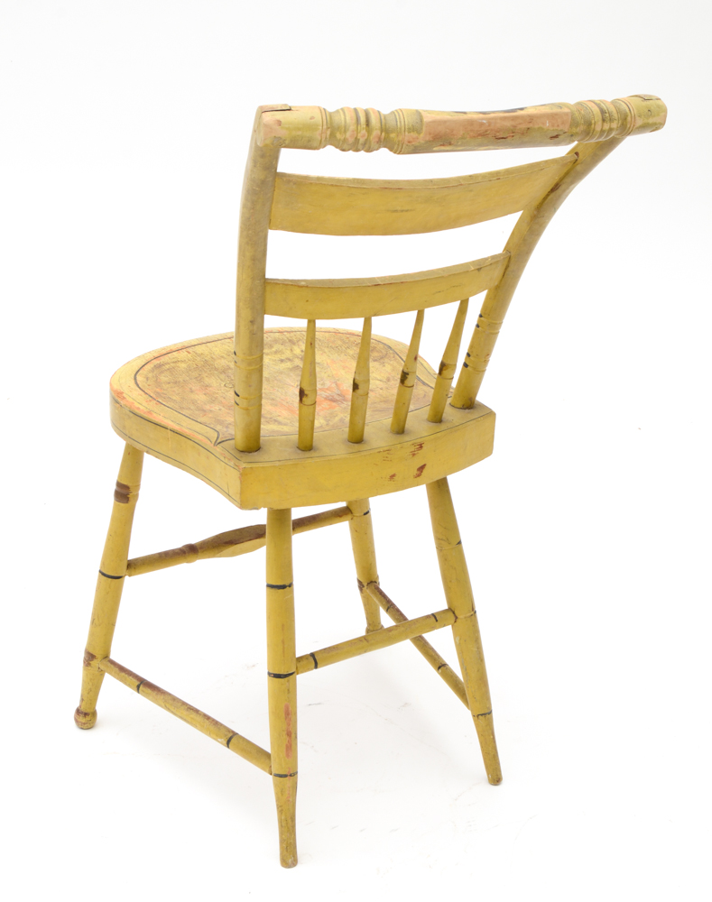 Antique Slat-Back Windsor Style Side Chairs by Spring & Haskell