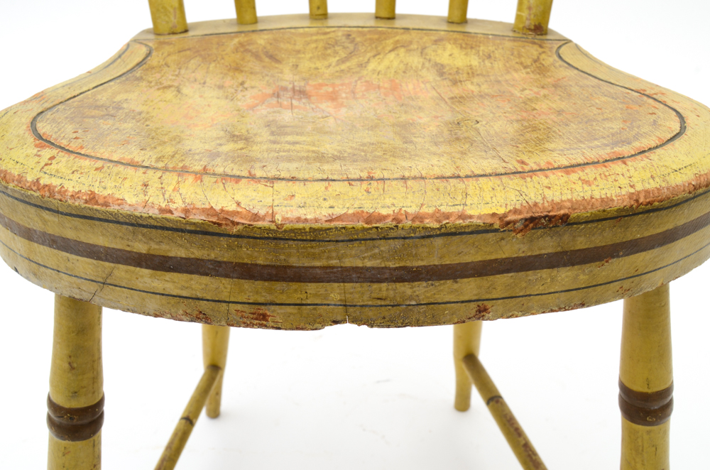 Antique Slat-Back Windsor Style Side Chairs by Spring & Haskell