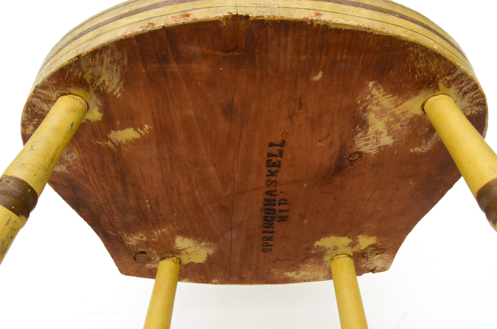 Antique Slat-Back Windsor Style Side Chairs by Spring & Haskell