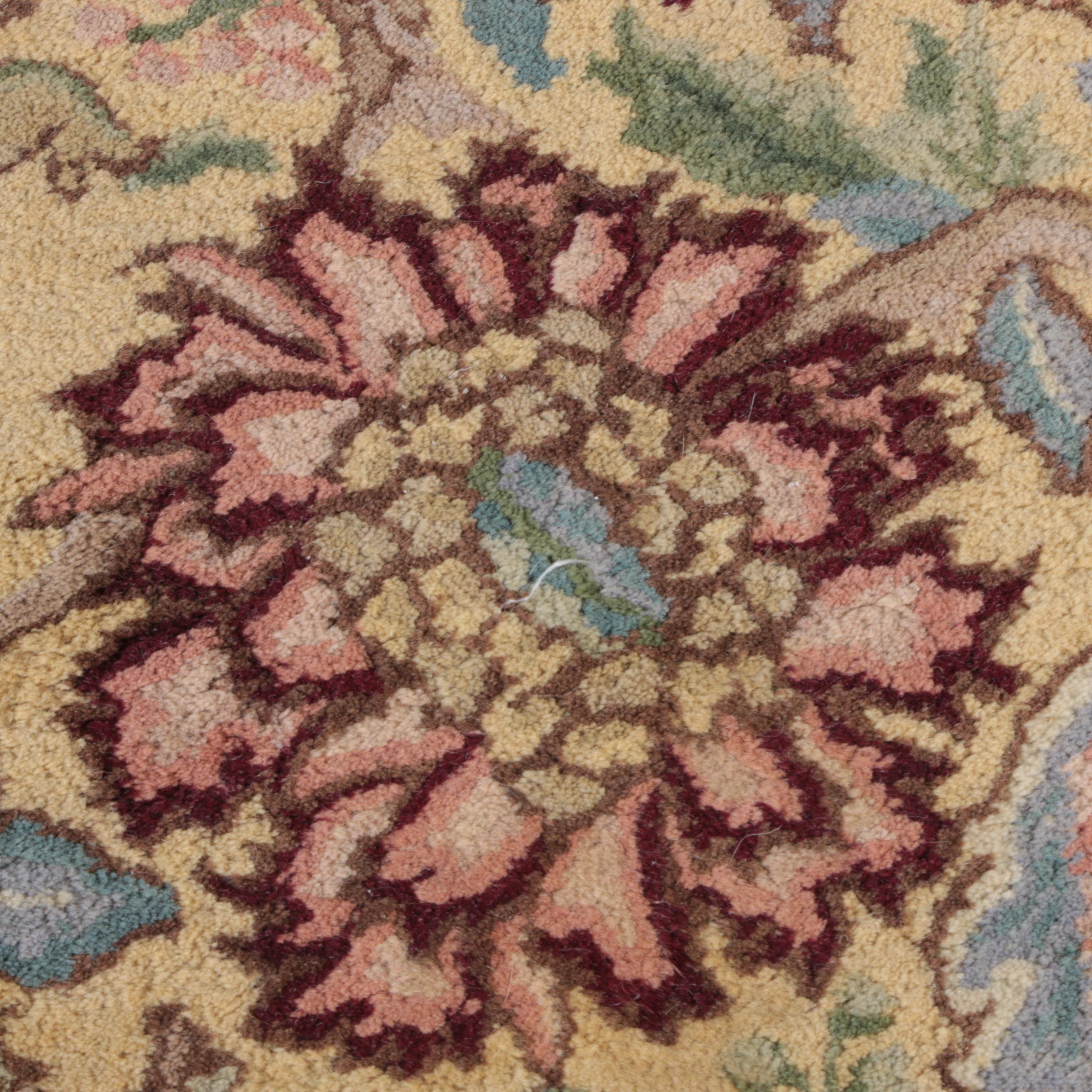 Indian Tufted Floral Carpet Runner