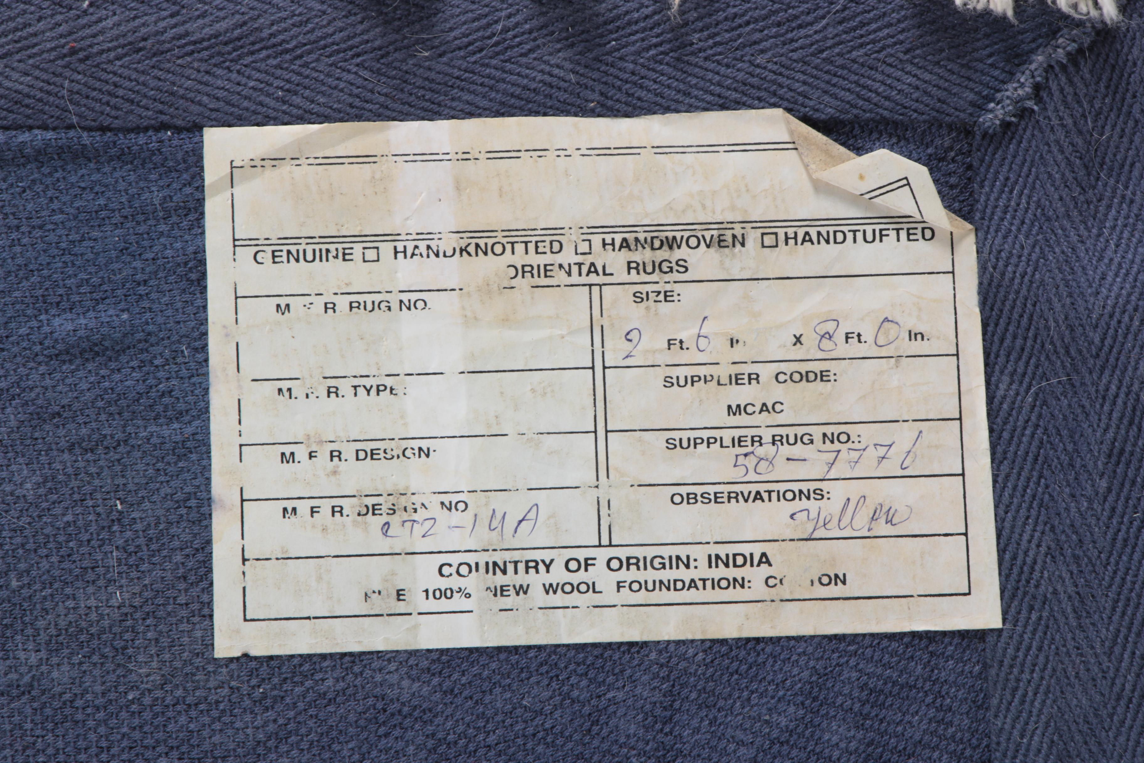 Indian Tufted Floral Carpet Runner