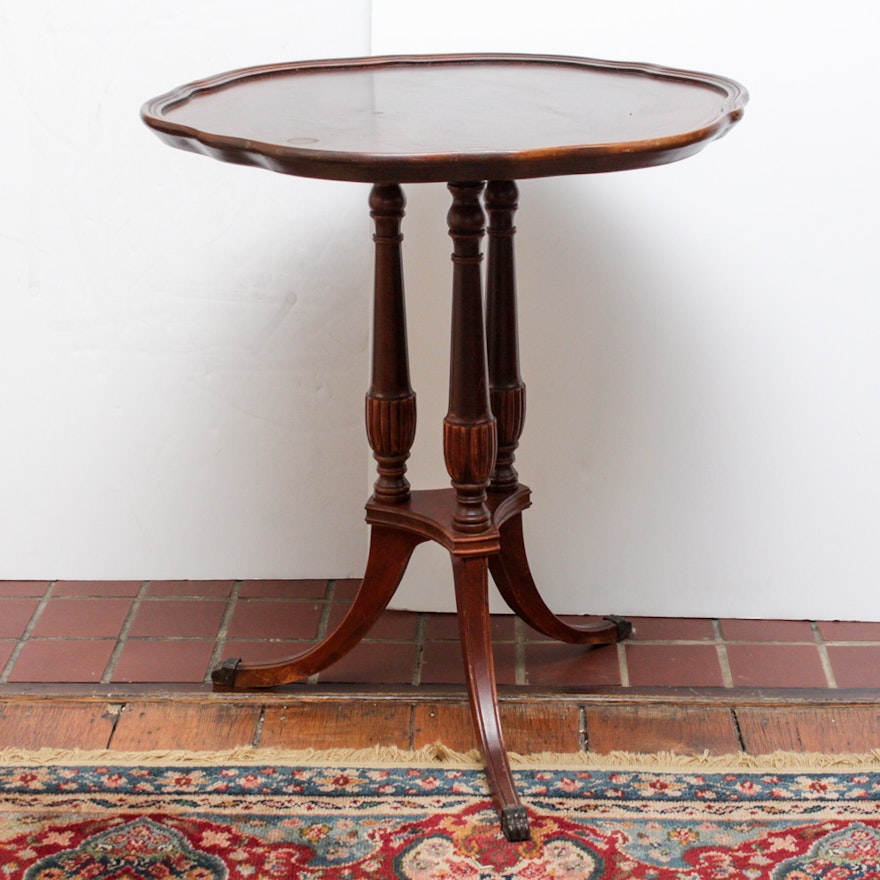 Vintage Duncan Phyfe Style Mahogany Table by Mersman
