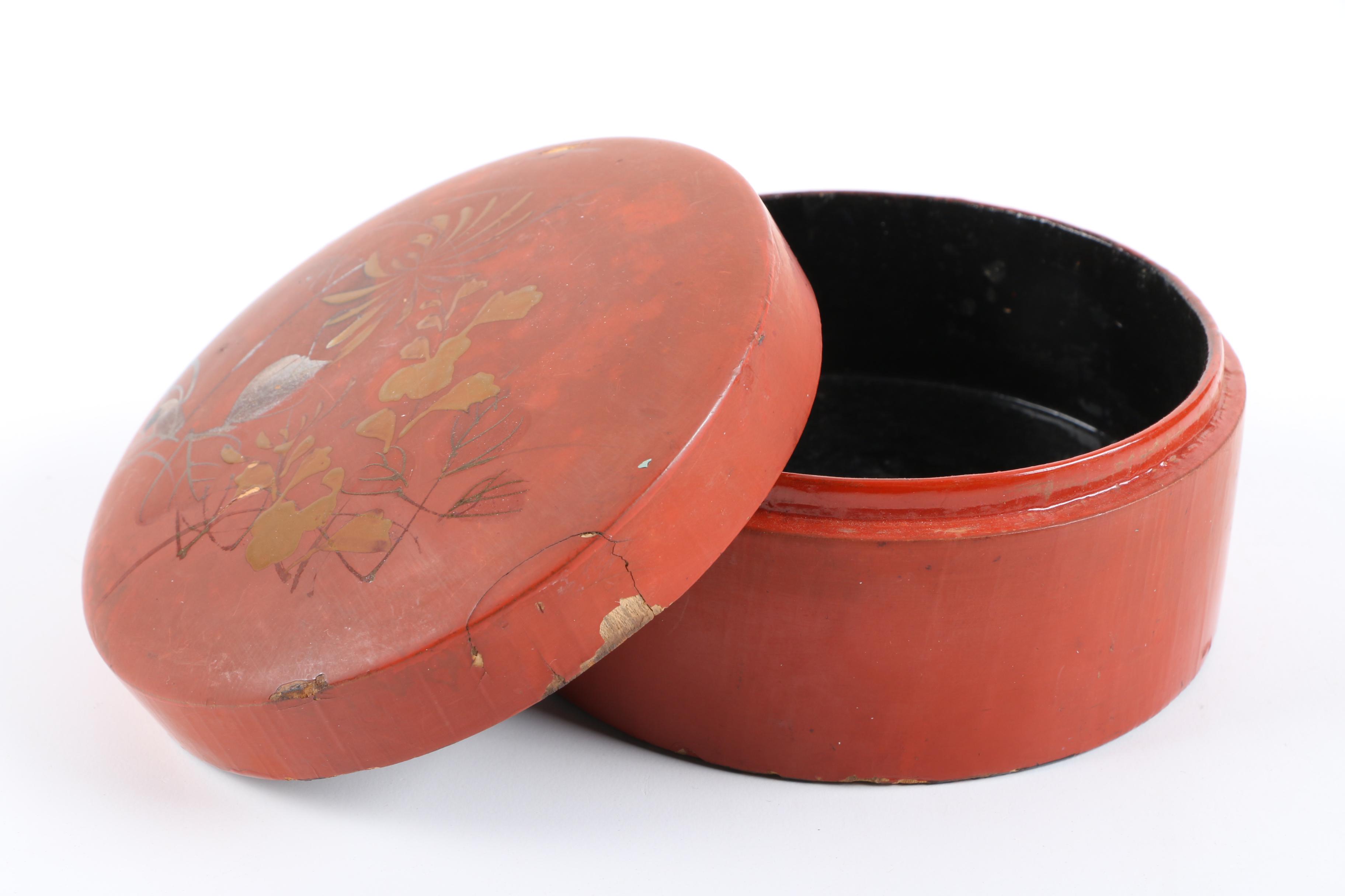 Asian Styled Trinket Boxes Featuring Vantine's