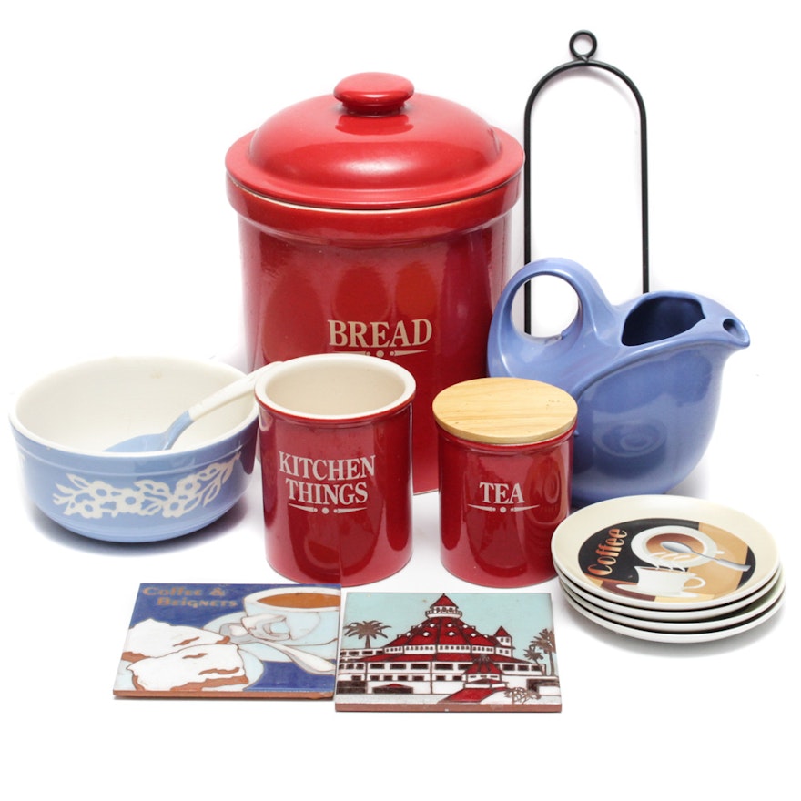 Vintage and Contemporary Kitchenware Collection including Hall