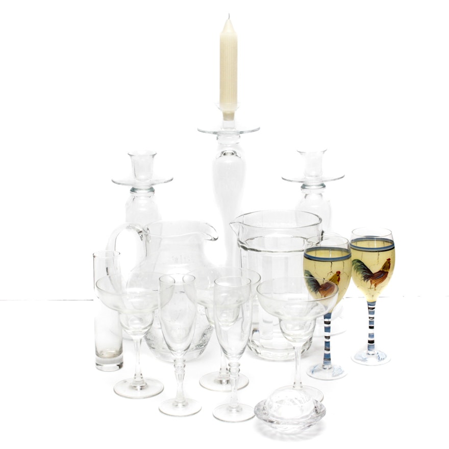 Contemporary Glass Tableware and Decor