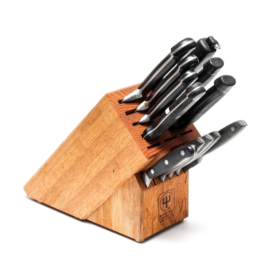 German Wüsthof Knife Block and Knives