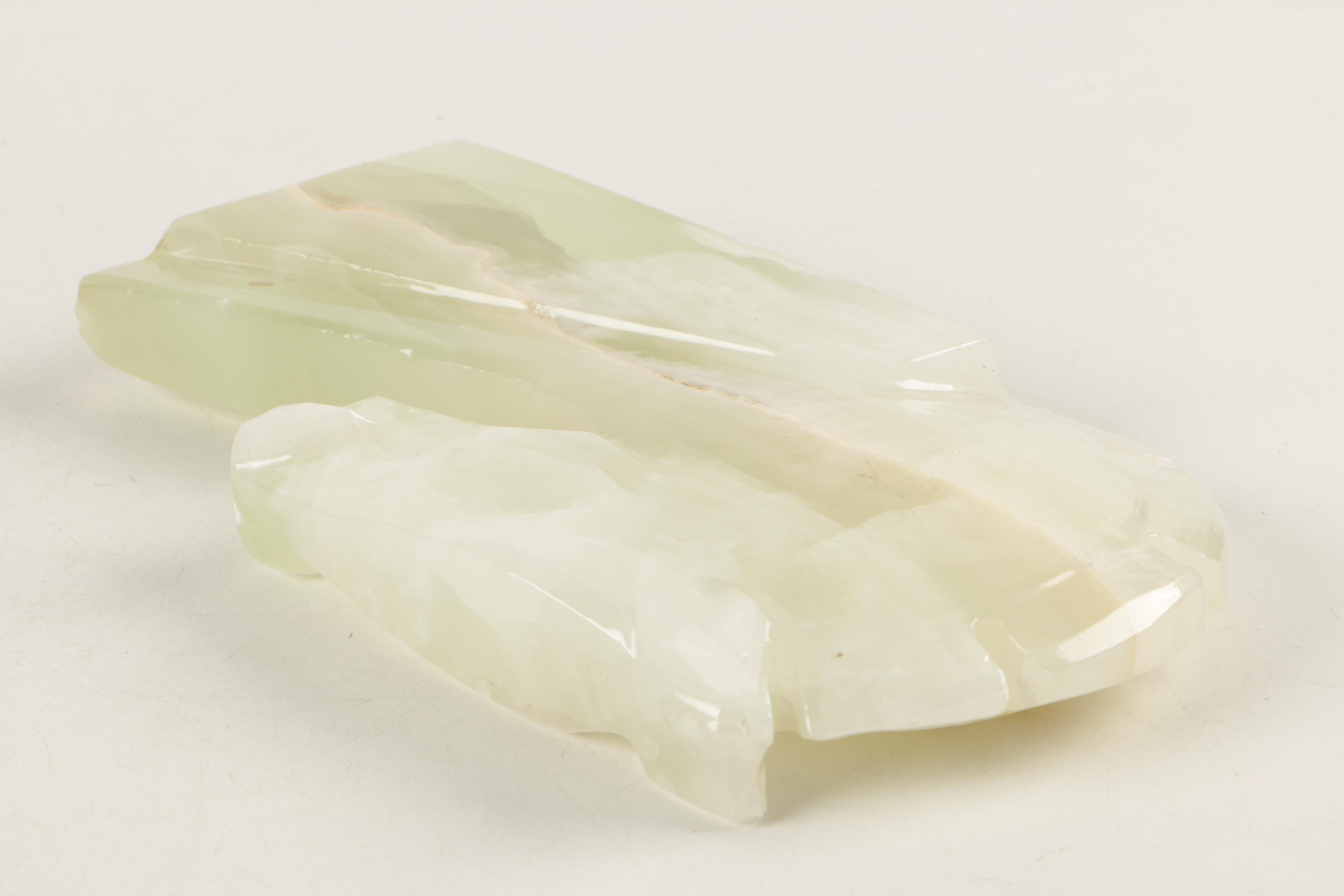 Banded Calcite Horse Head Bookends