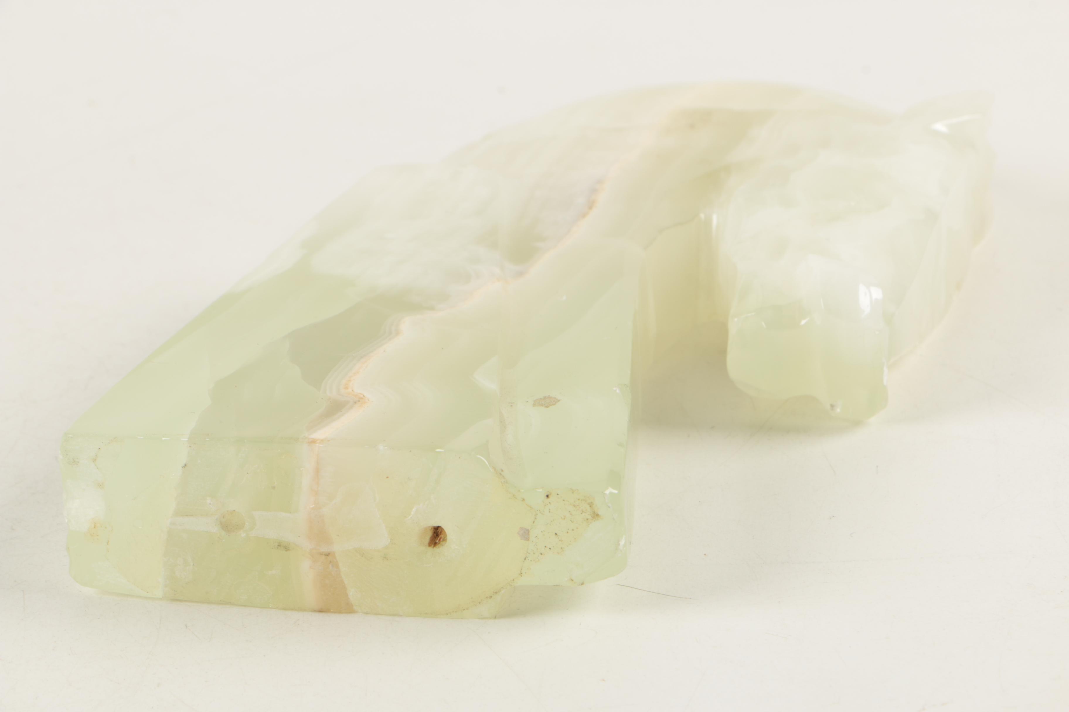 Banded Calcite Horse Head Bookends